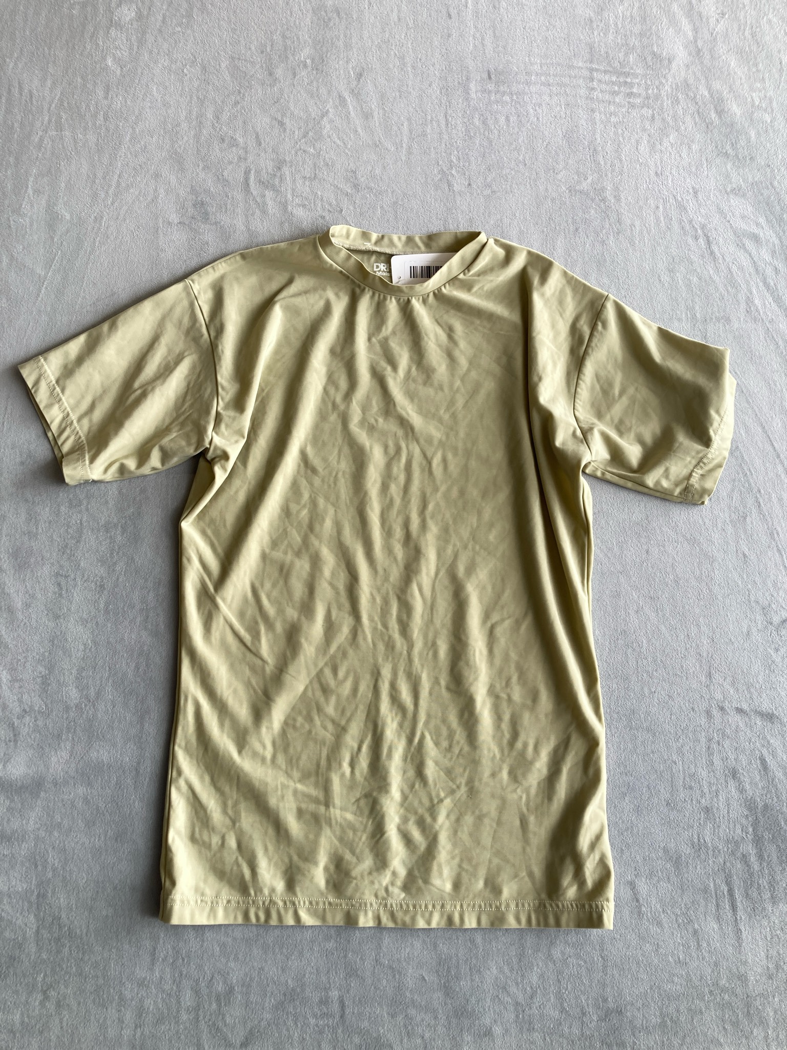 DRI-DUKE Light Beige Synthetic Knit T-Shirt Size Large