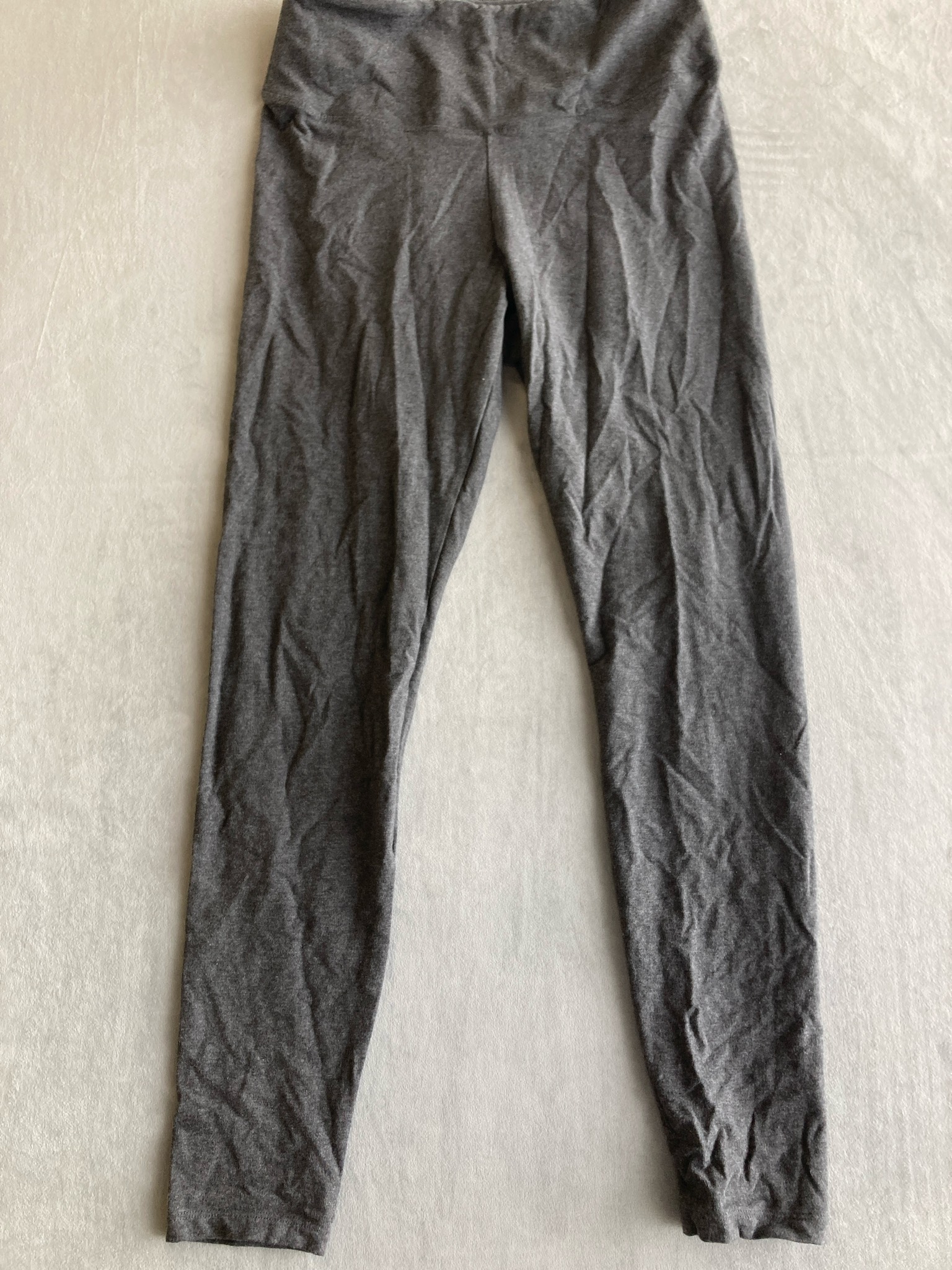PINK (Victoria's Secret) Charcoal Heather Stretch Knit Leggings Size L