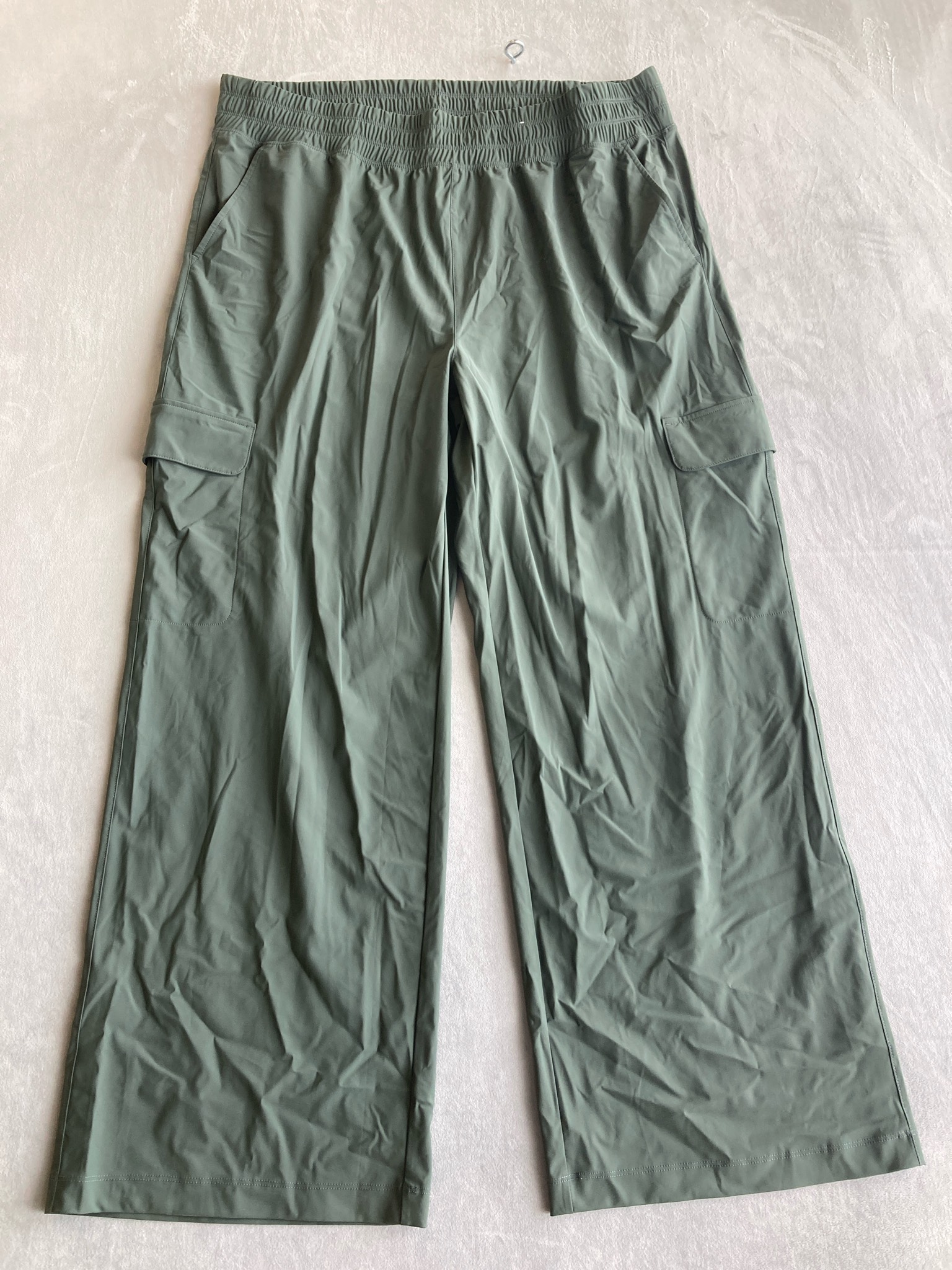 SLEEKTECH Olive Green Synthetic Cargo Pants