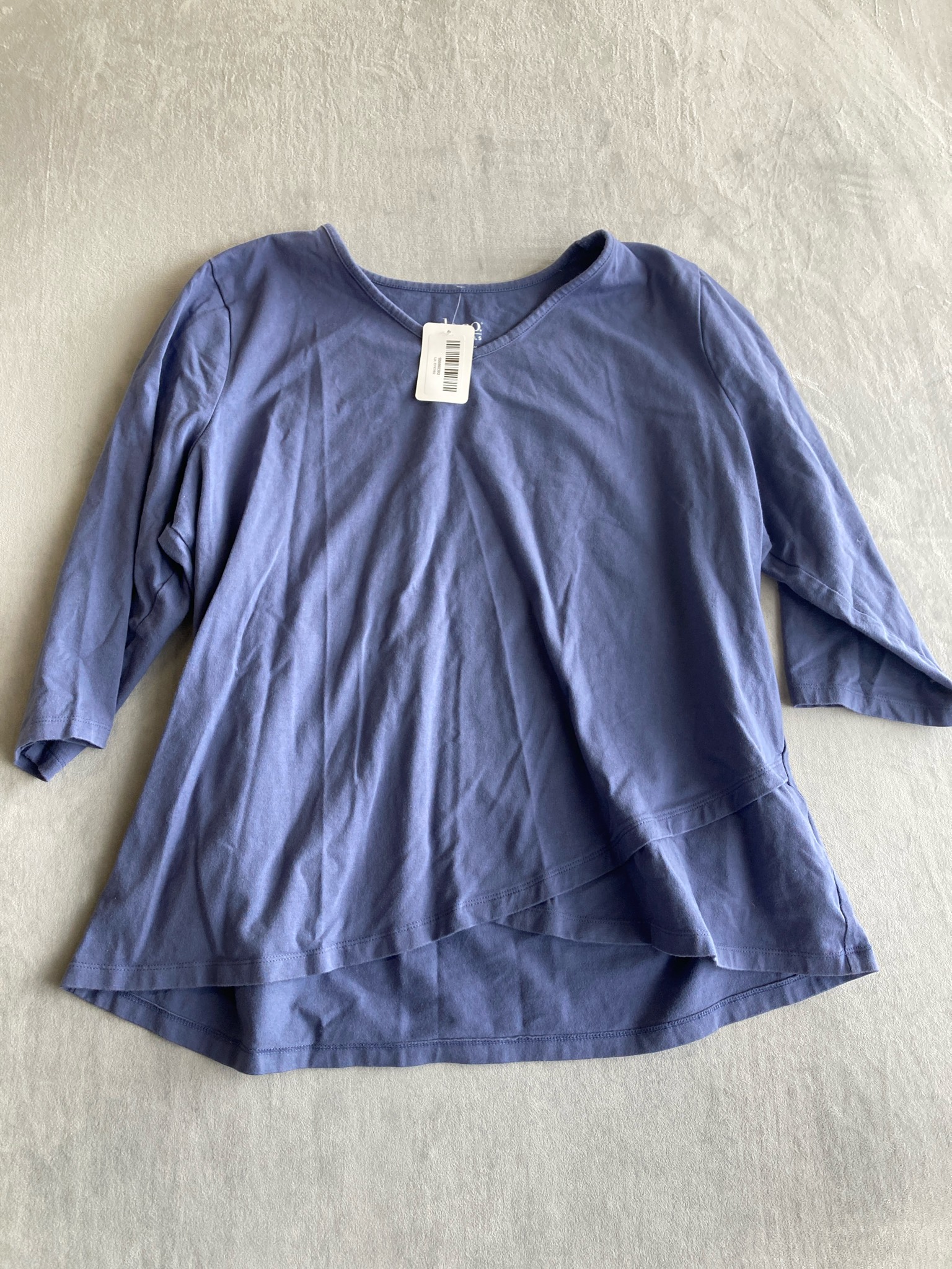 d&co. Dusty Blue Knit Tunic Top Size US XL