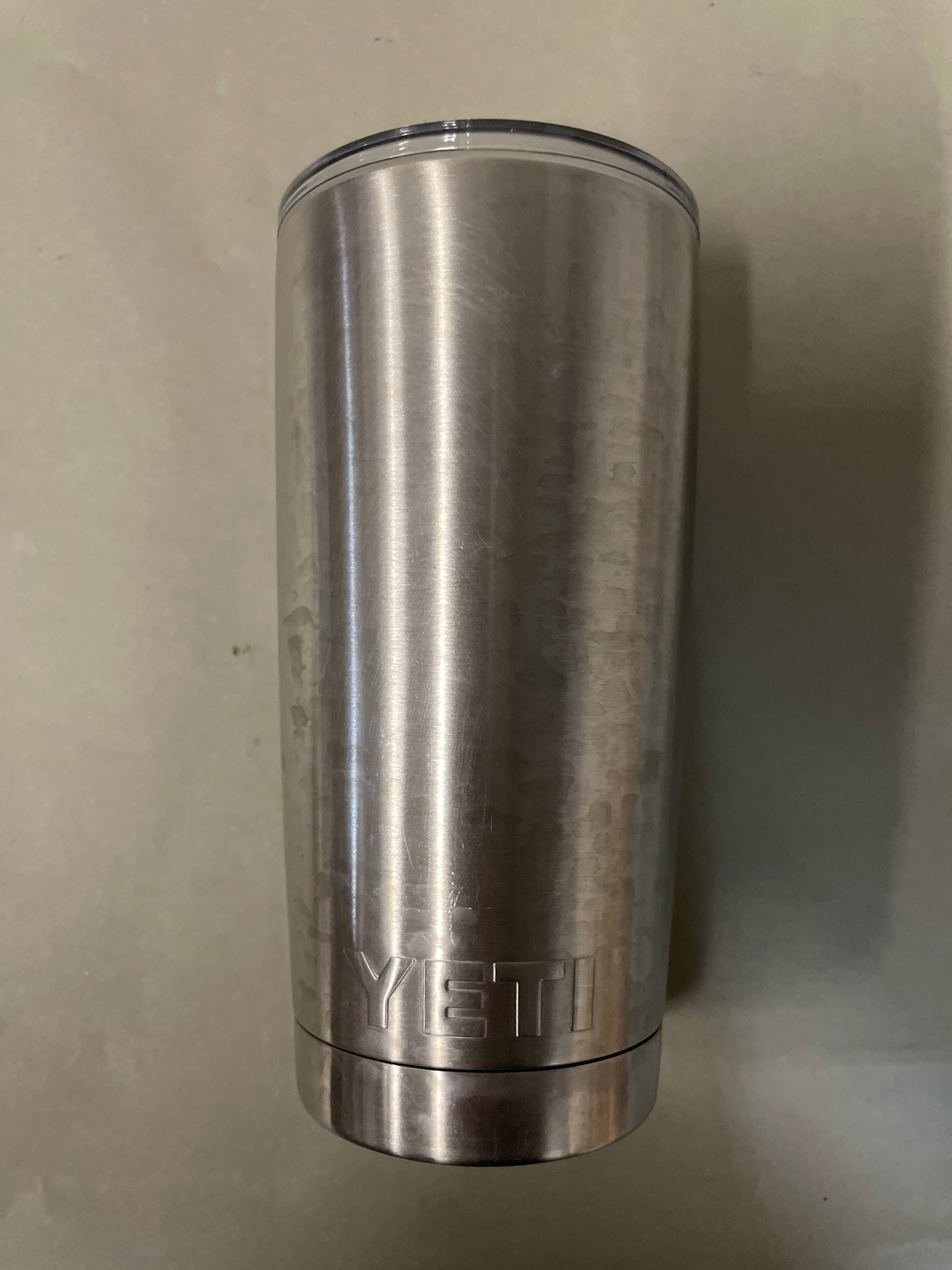 YETI Silver Brushed Stainless Insulated Tumbler