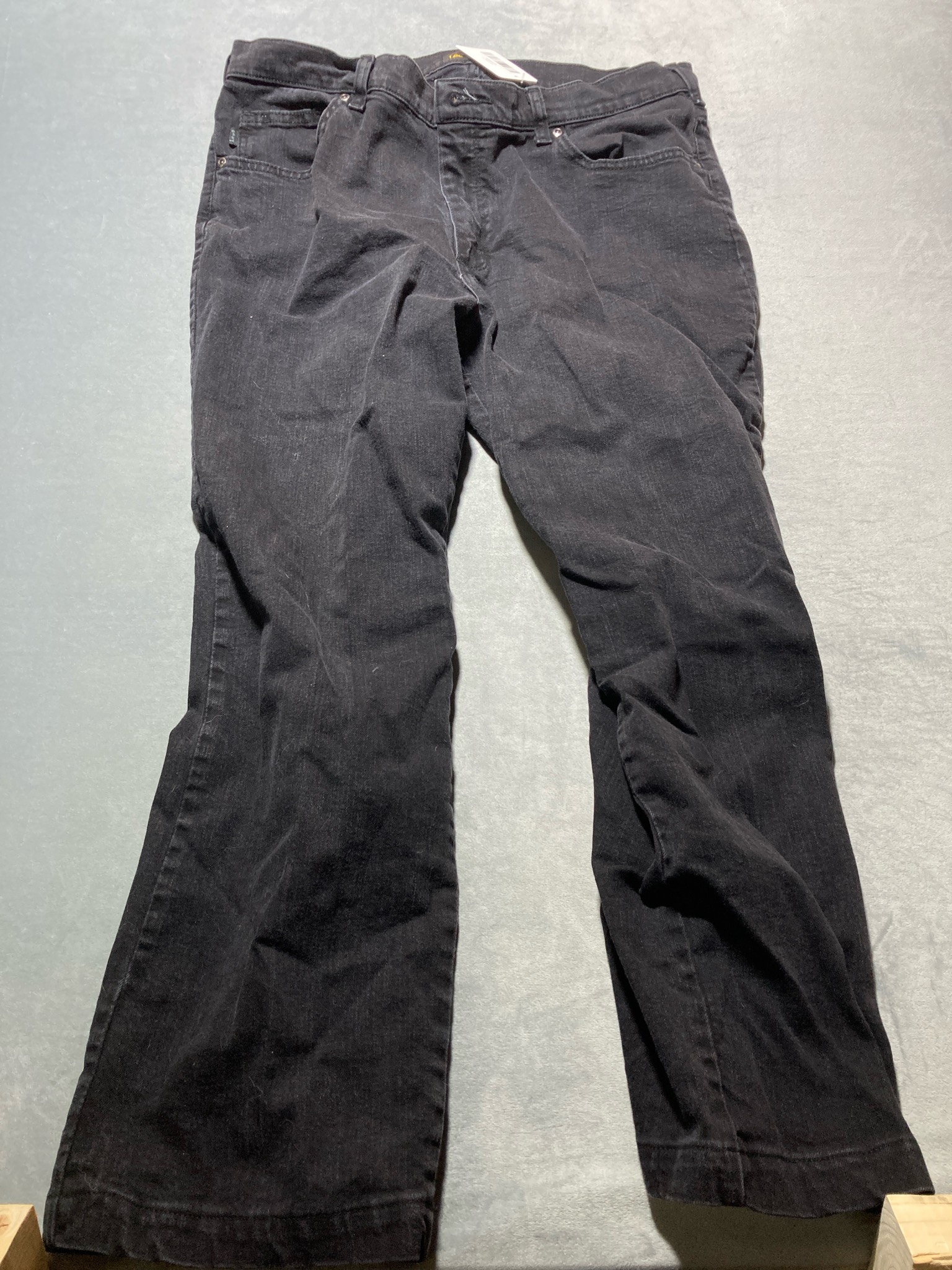 Black Cotton-Blend Pants