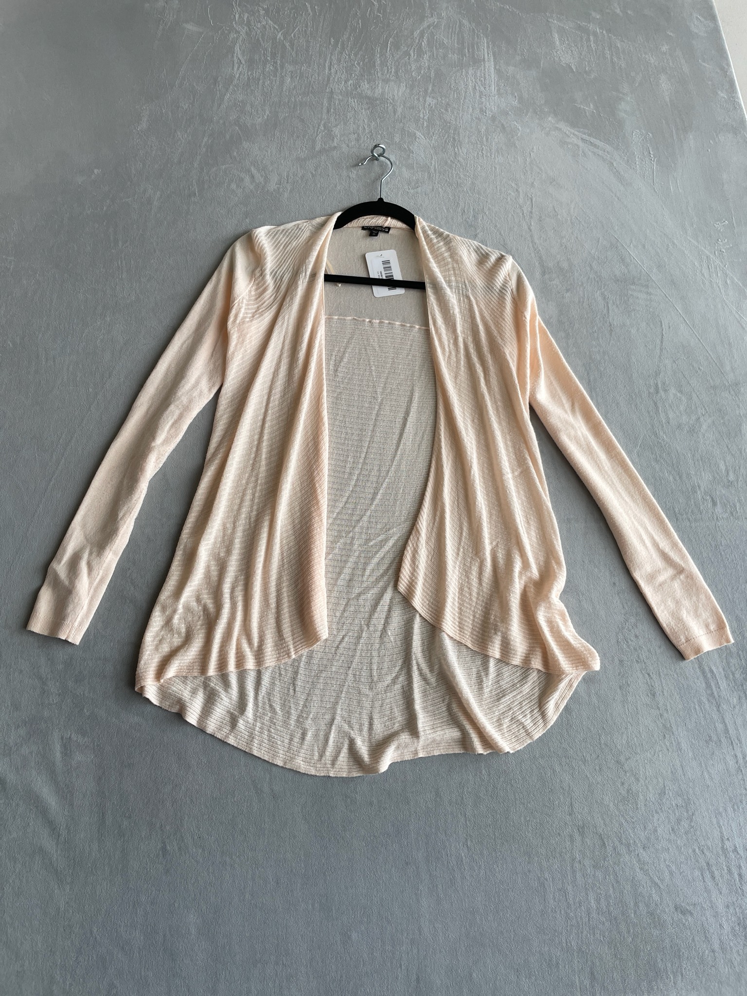 Light Peach Knit Cardigan Size XS