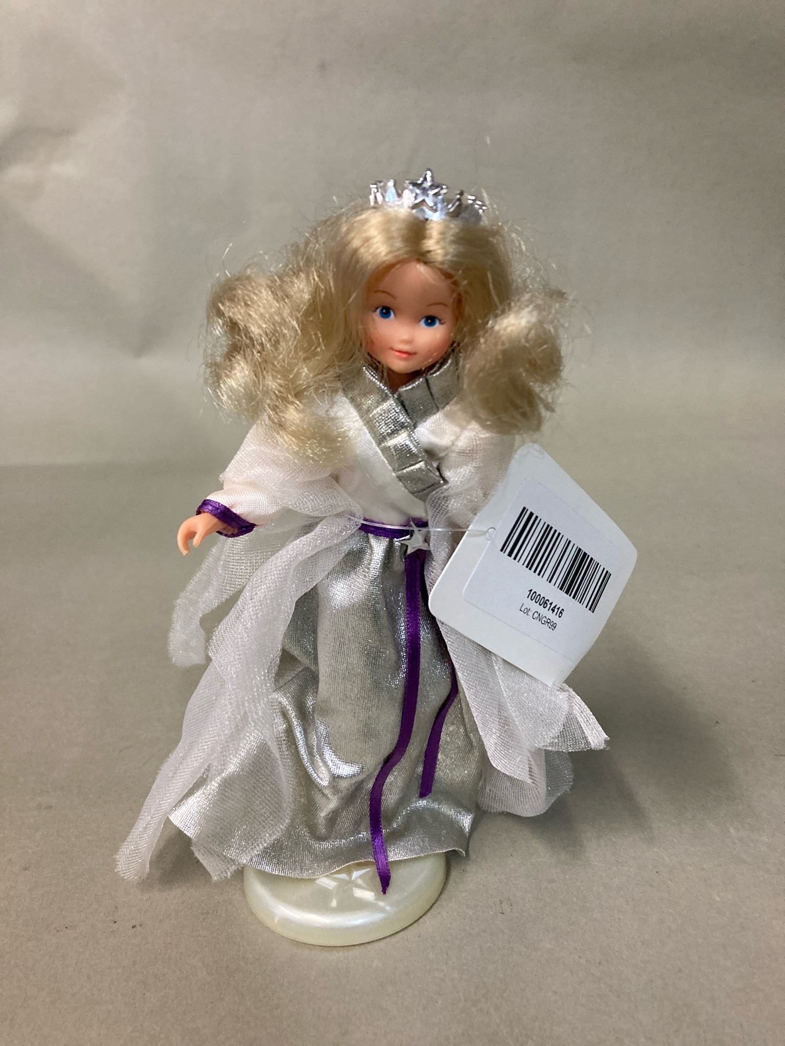 Silver Metallic Princess Doll