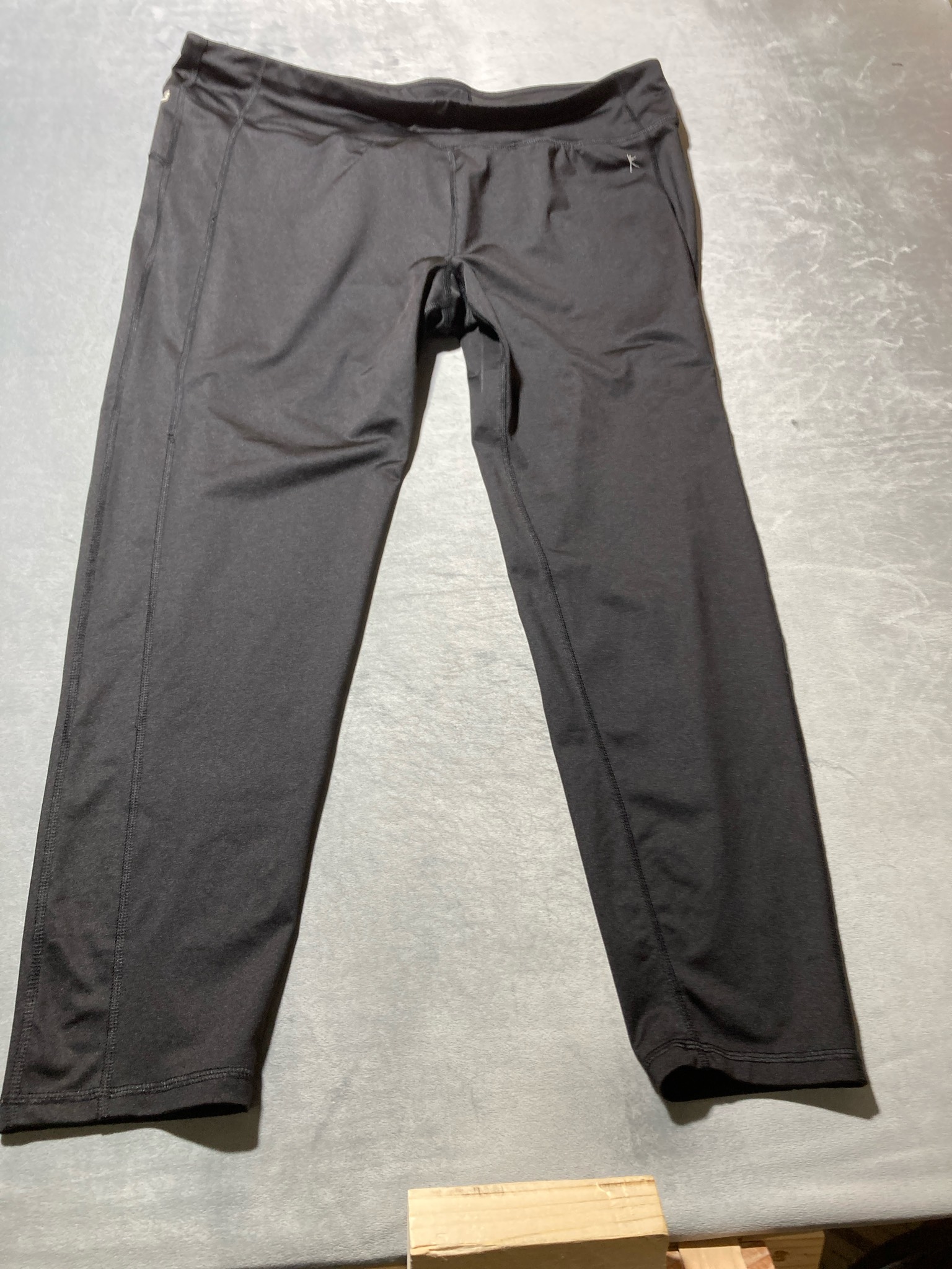 Danskin Now Black Stretch Knit Leggings Size XXL/2XG (20)
