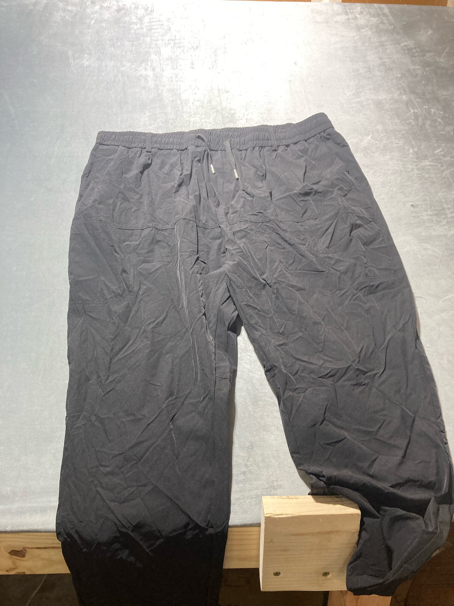Multi pants black nylon blend pants size 4XL