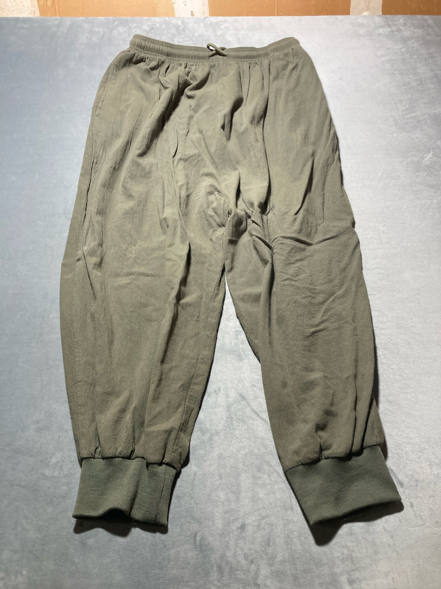 COOFANDY Olive Green Sweatshirt-Knit Jogger Pants Size M