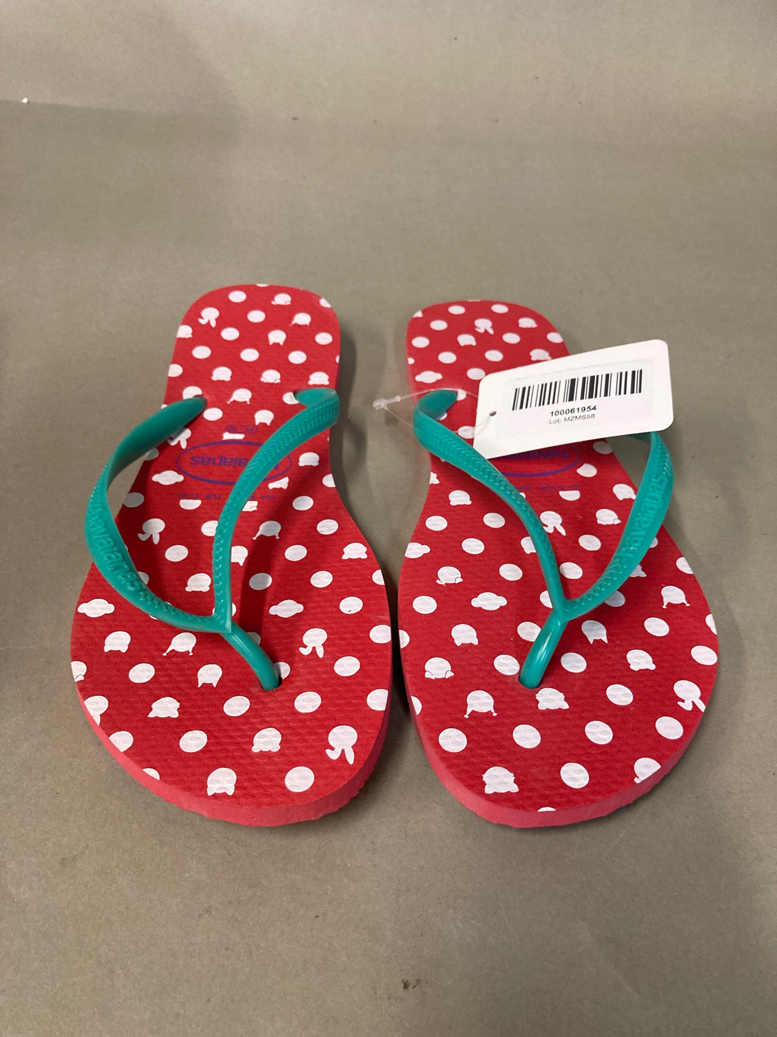 Havaianas Red Polka Dot Flip-Flops