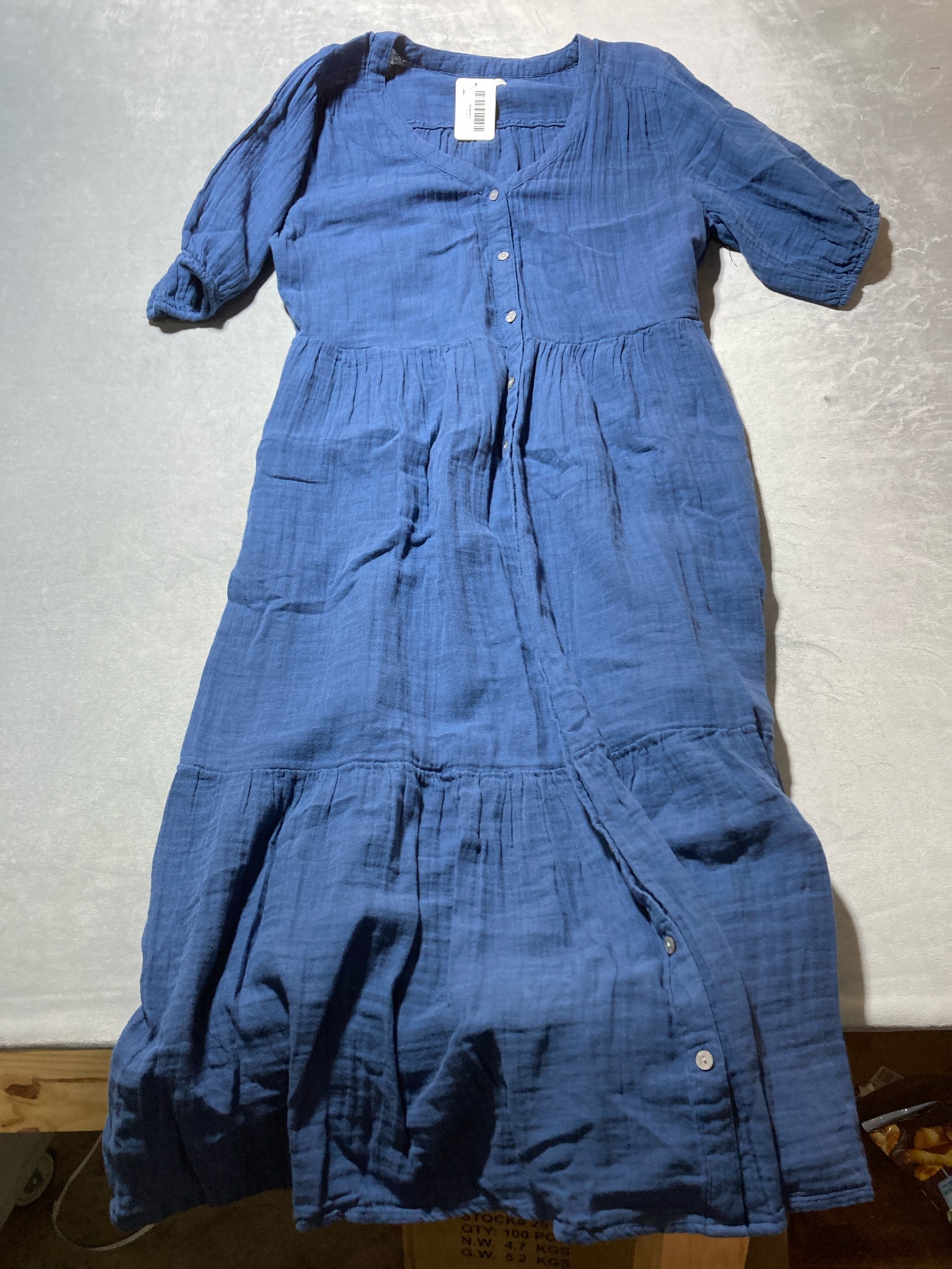SONOMA Navy Gauze Dress Size XL