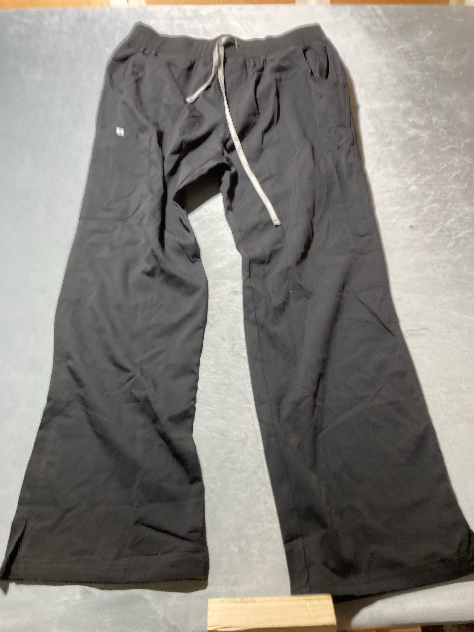 Black Polyester Blend Pull-On Pants Size XL