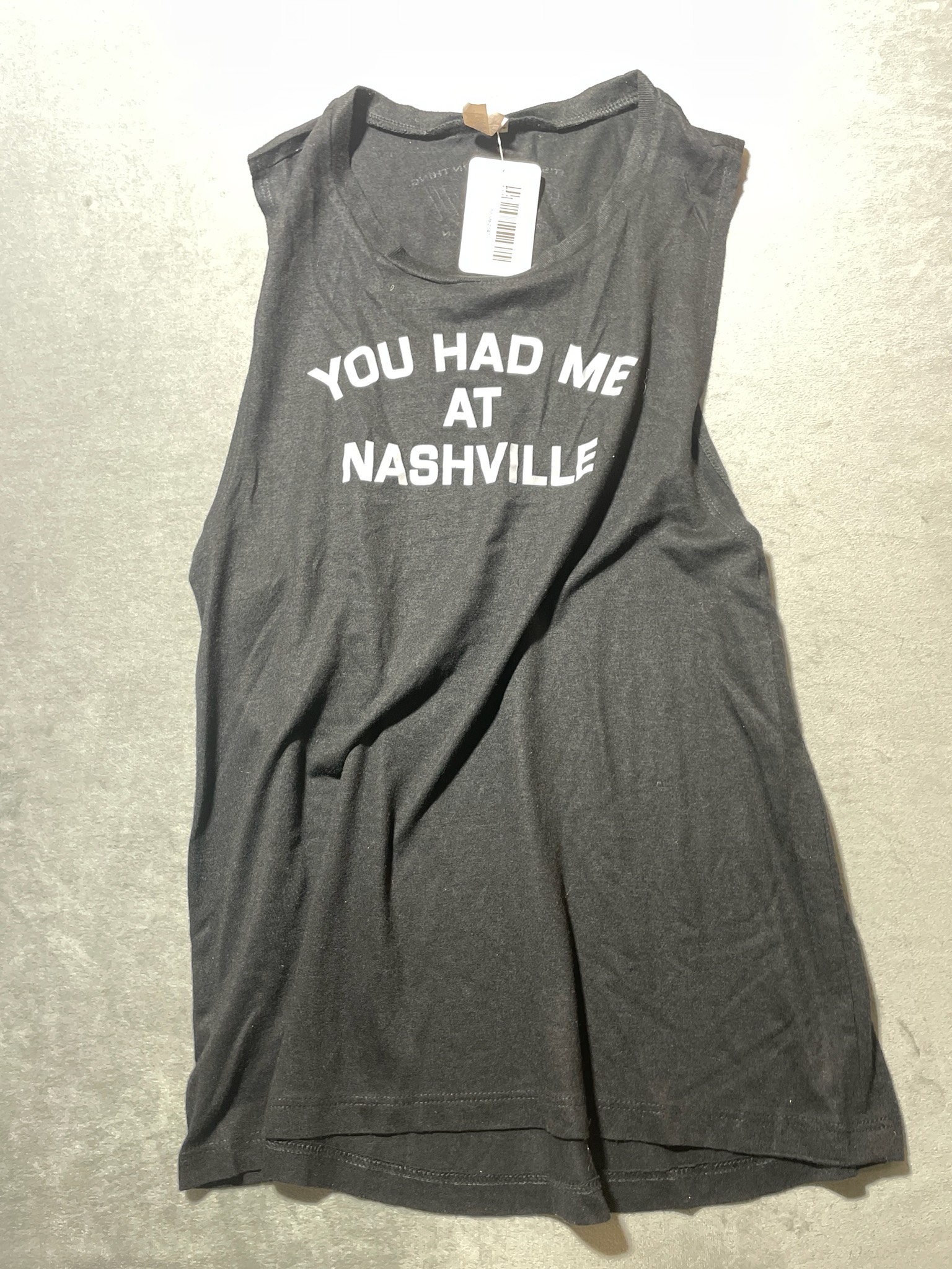 BELL Black Polyester Viscose Tank Top Size L