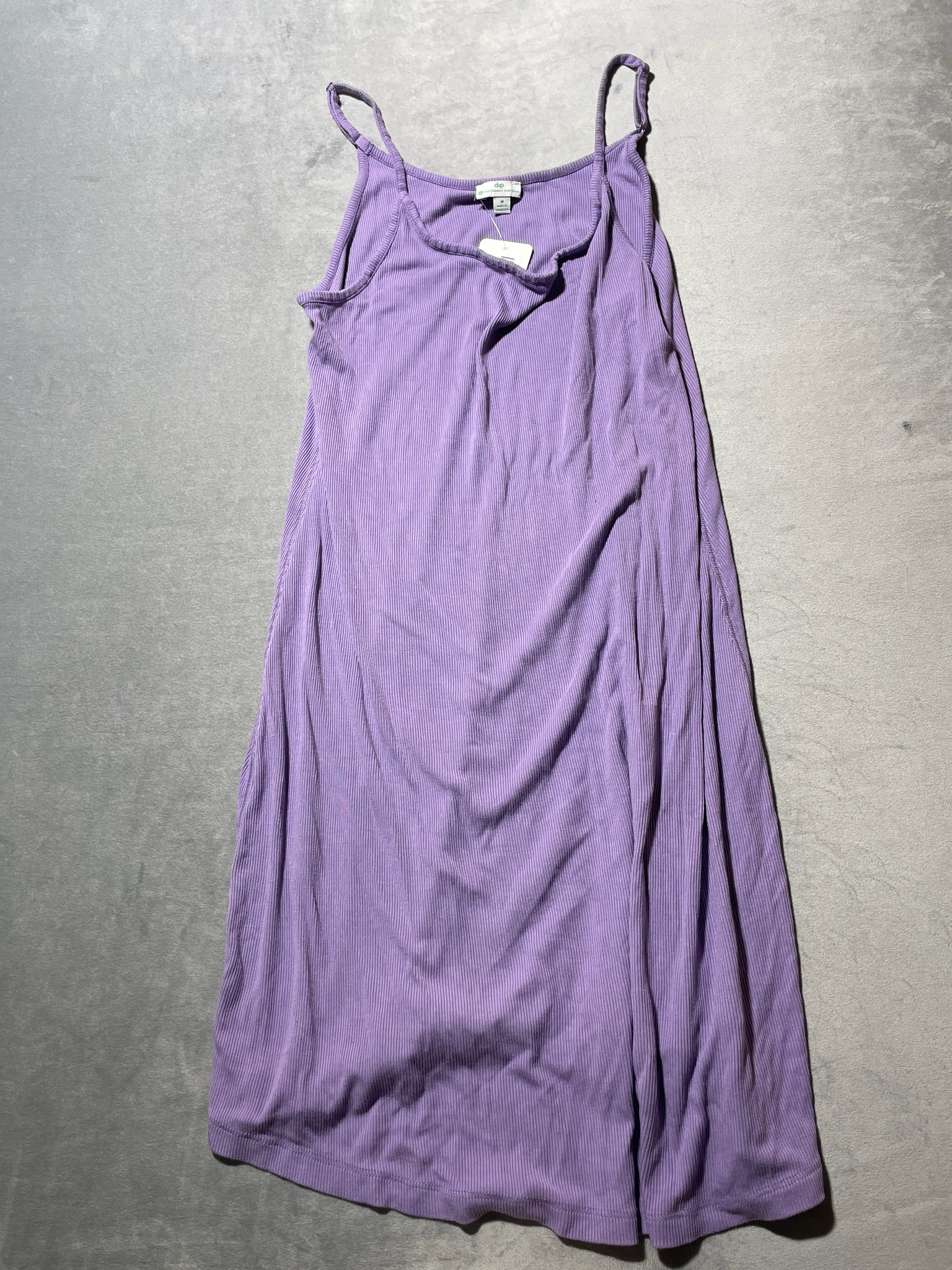 dip Lavender Ribbed Viscose-Blend Sleep Dress Size M