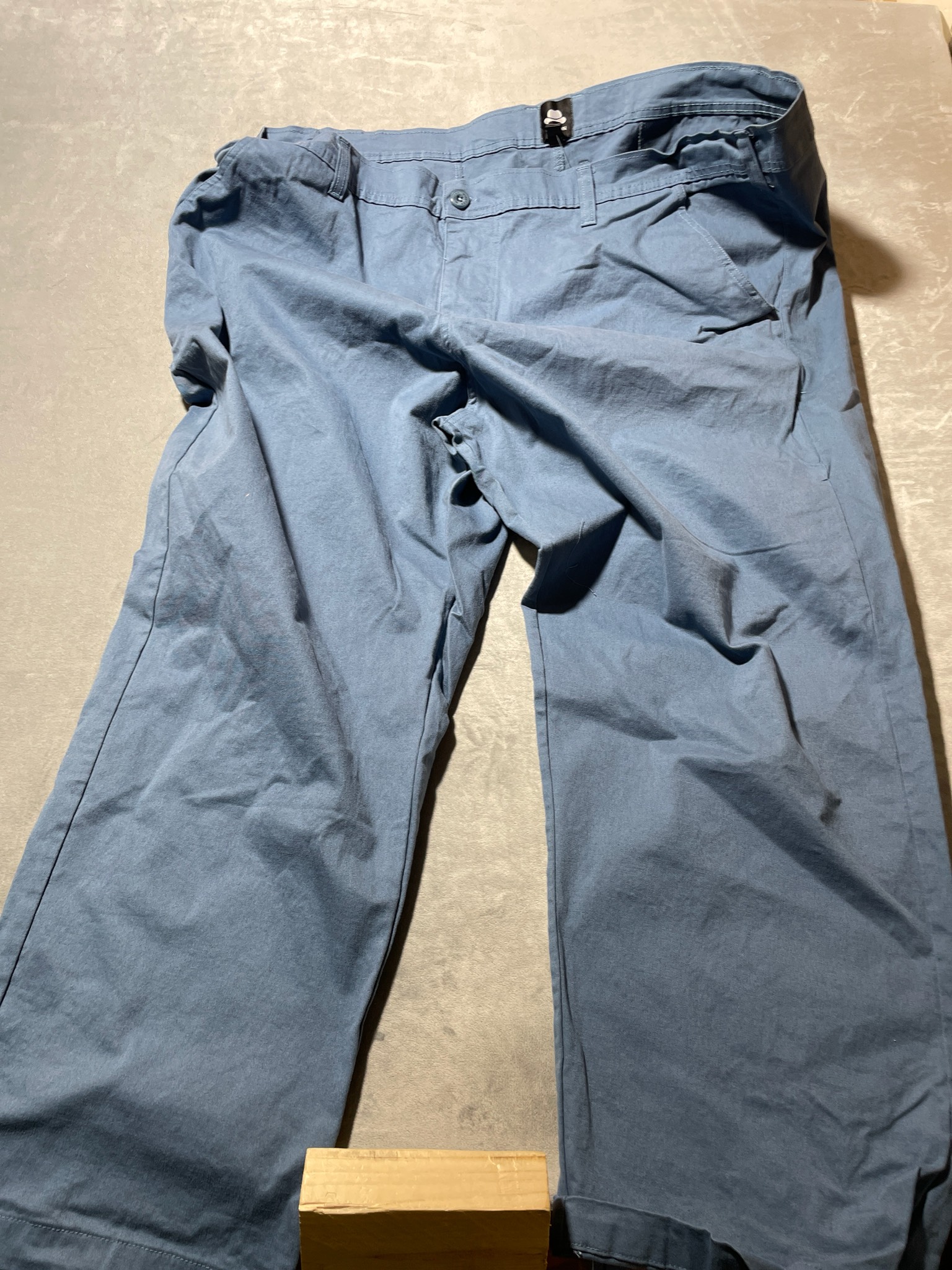 Winston blue cotton blend pants size 56