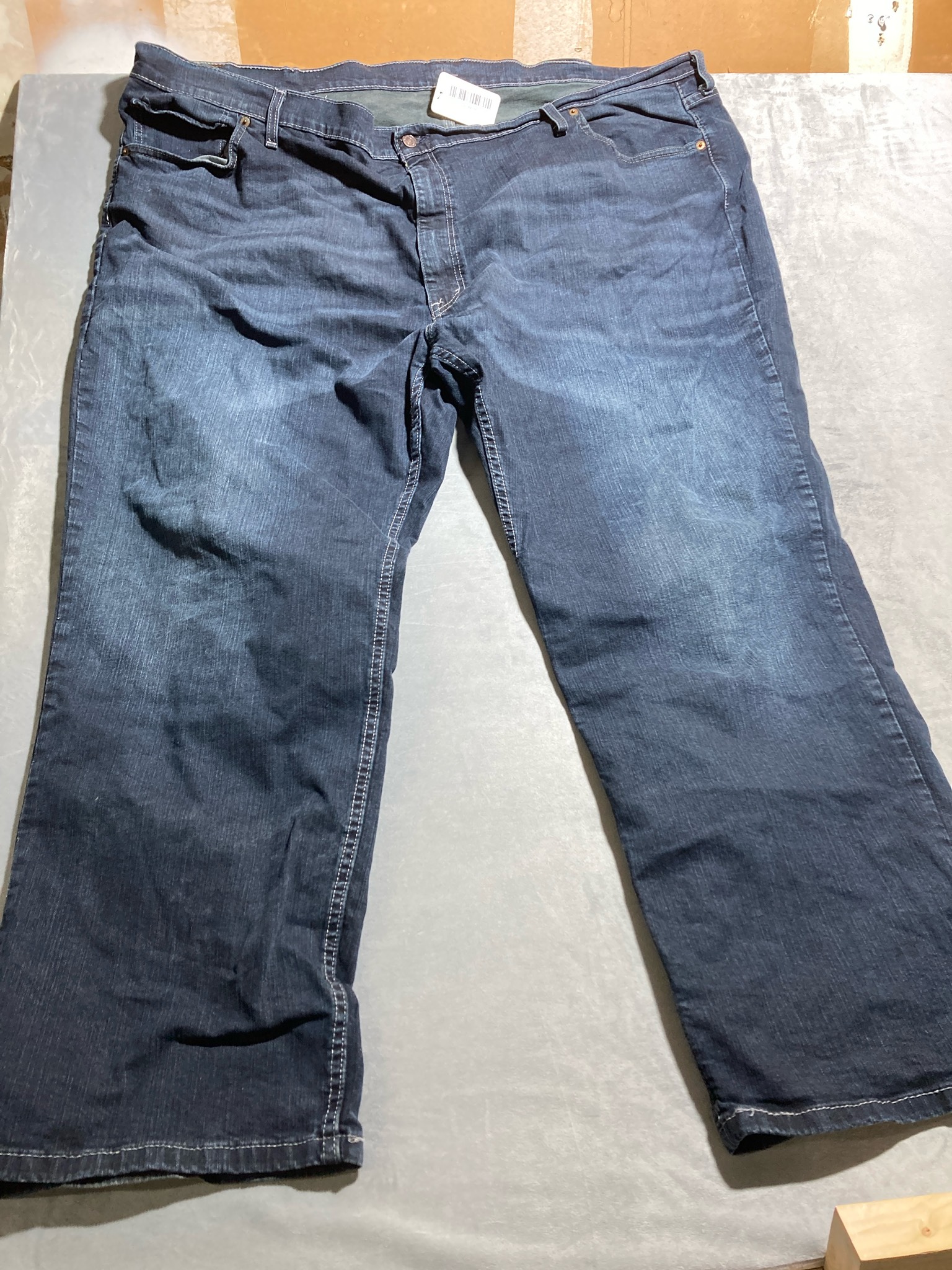 Levi's Dark Indigo Denim cotton blend 559 jeans size 54x32