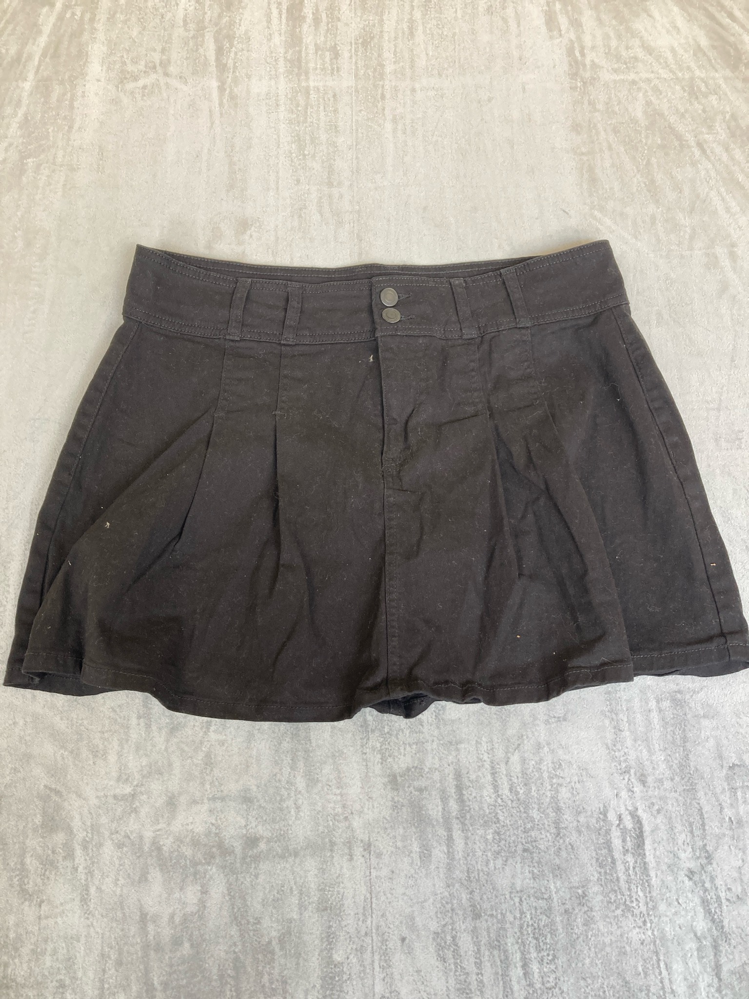 No Boundaries Black Mini Skort Size L (12-14)