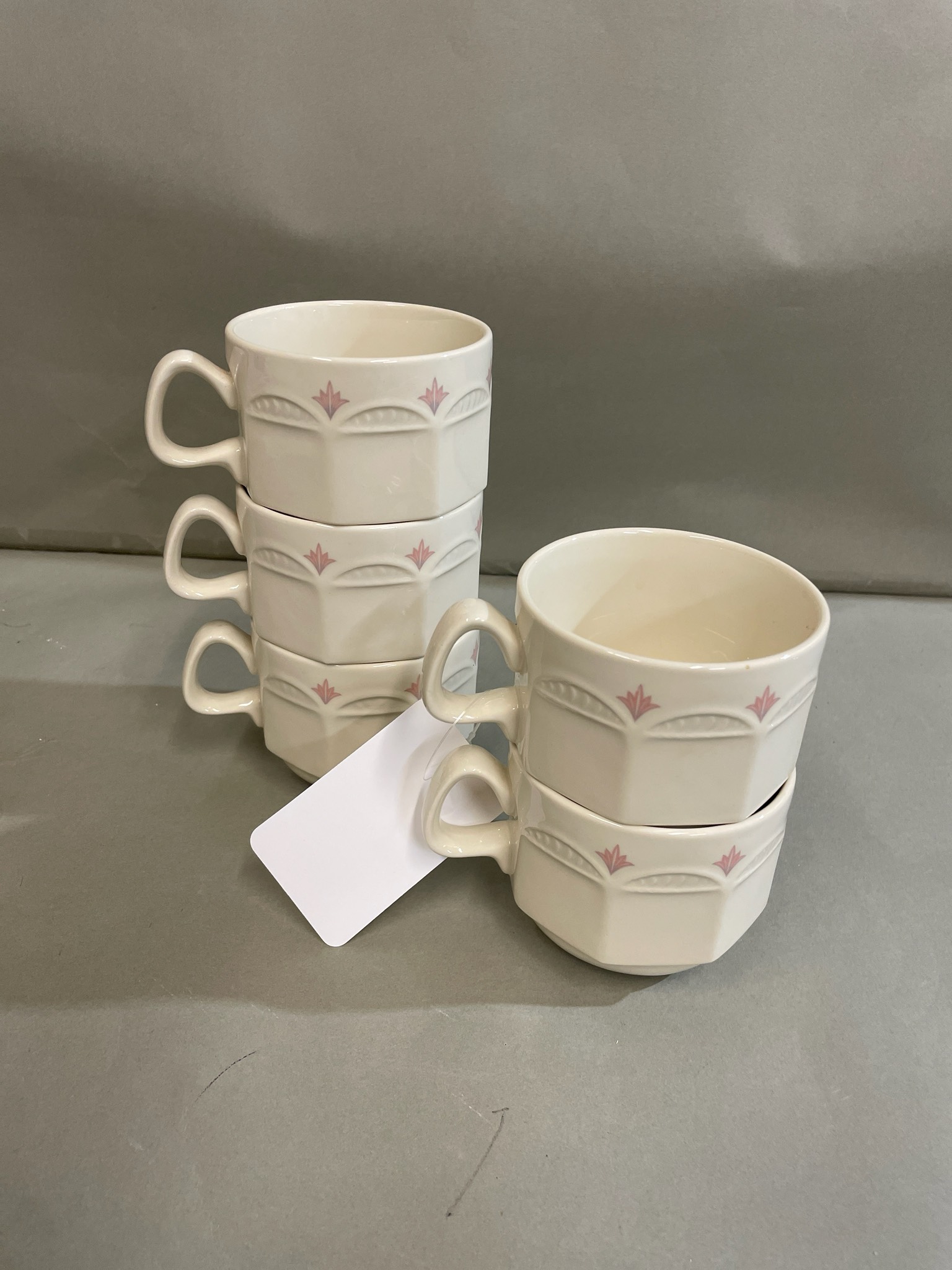 Steelite Ivory Glazed Ceramic Mugs