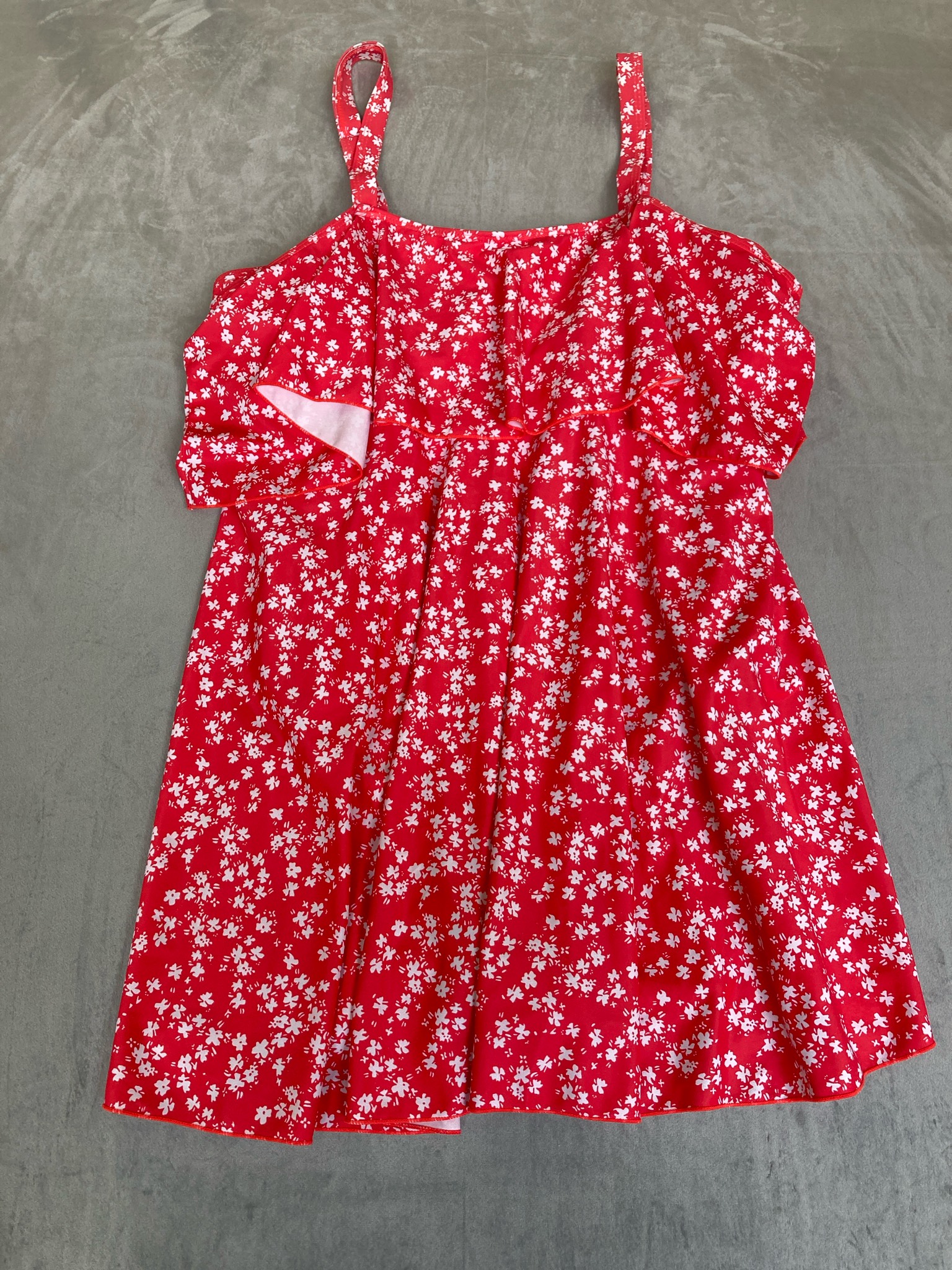 Bloomchic Red Floral Lightweight Woven Sundress Size US 18-20