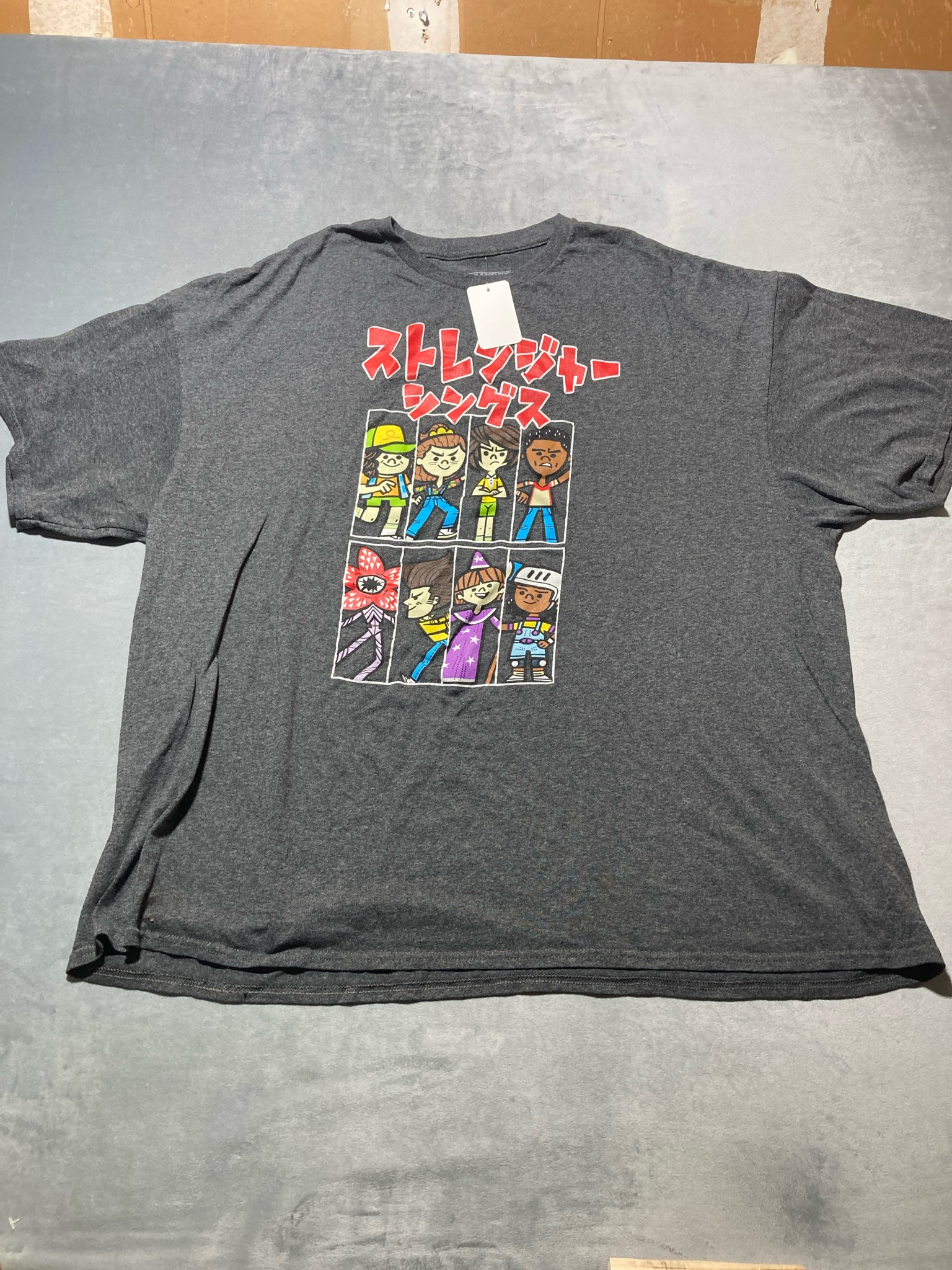 Stranger Things Charcoal Heather graphic t shirt size 3XL