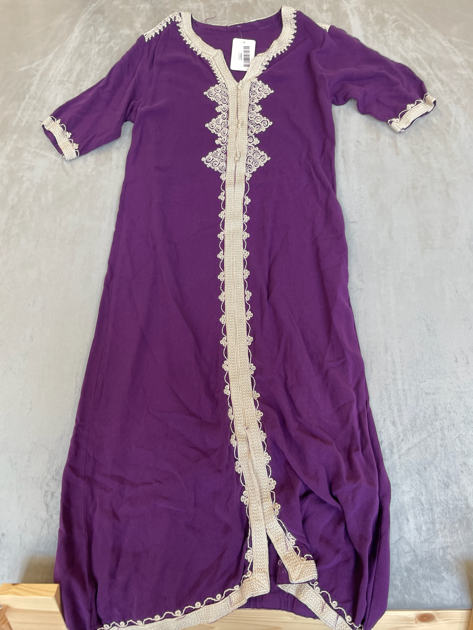 Purple Embroidered Tunic