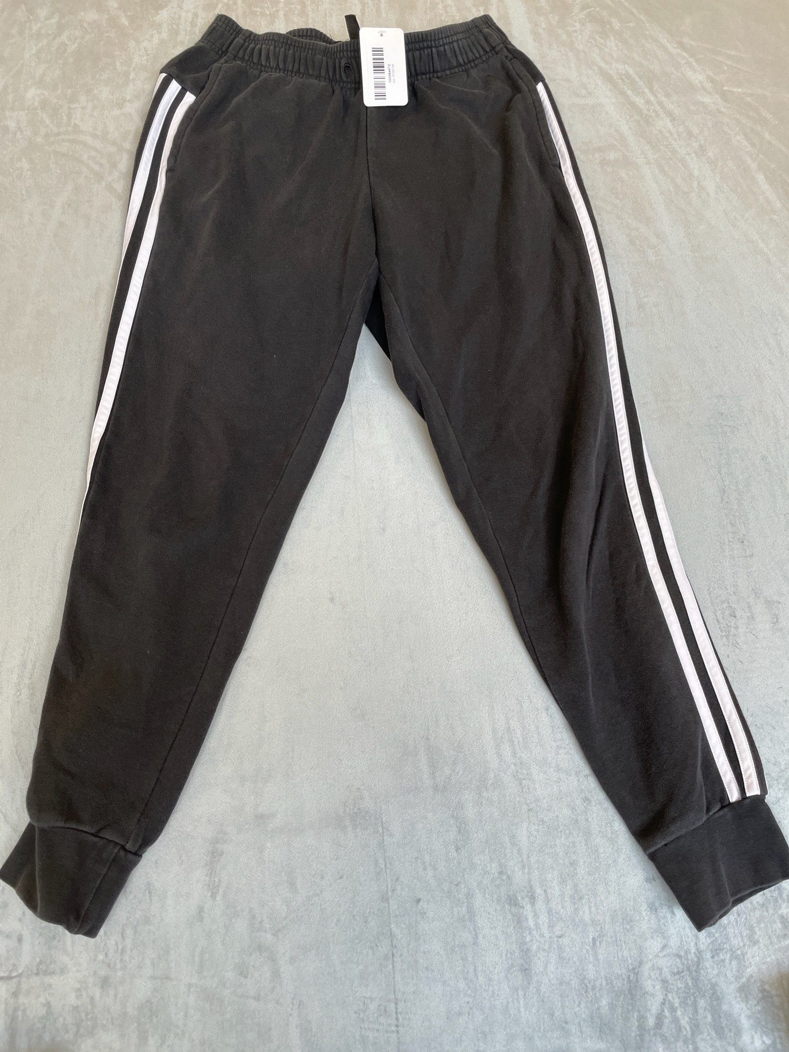 adidas Black Fleece-Lined Joggers Size XS