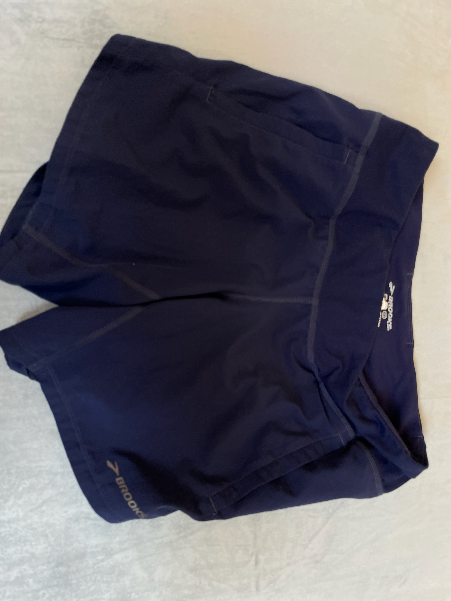 Brooks Navy Synthetic Running Shorts Size P S CH