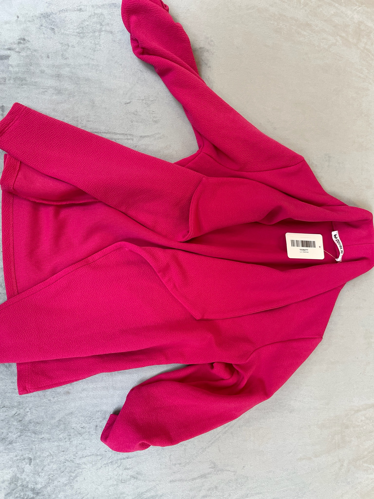 Fuchsia Crepe Blazer Size S