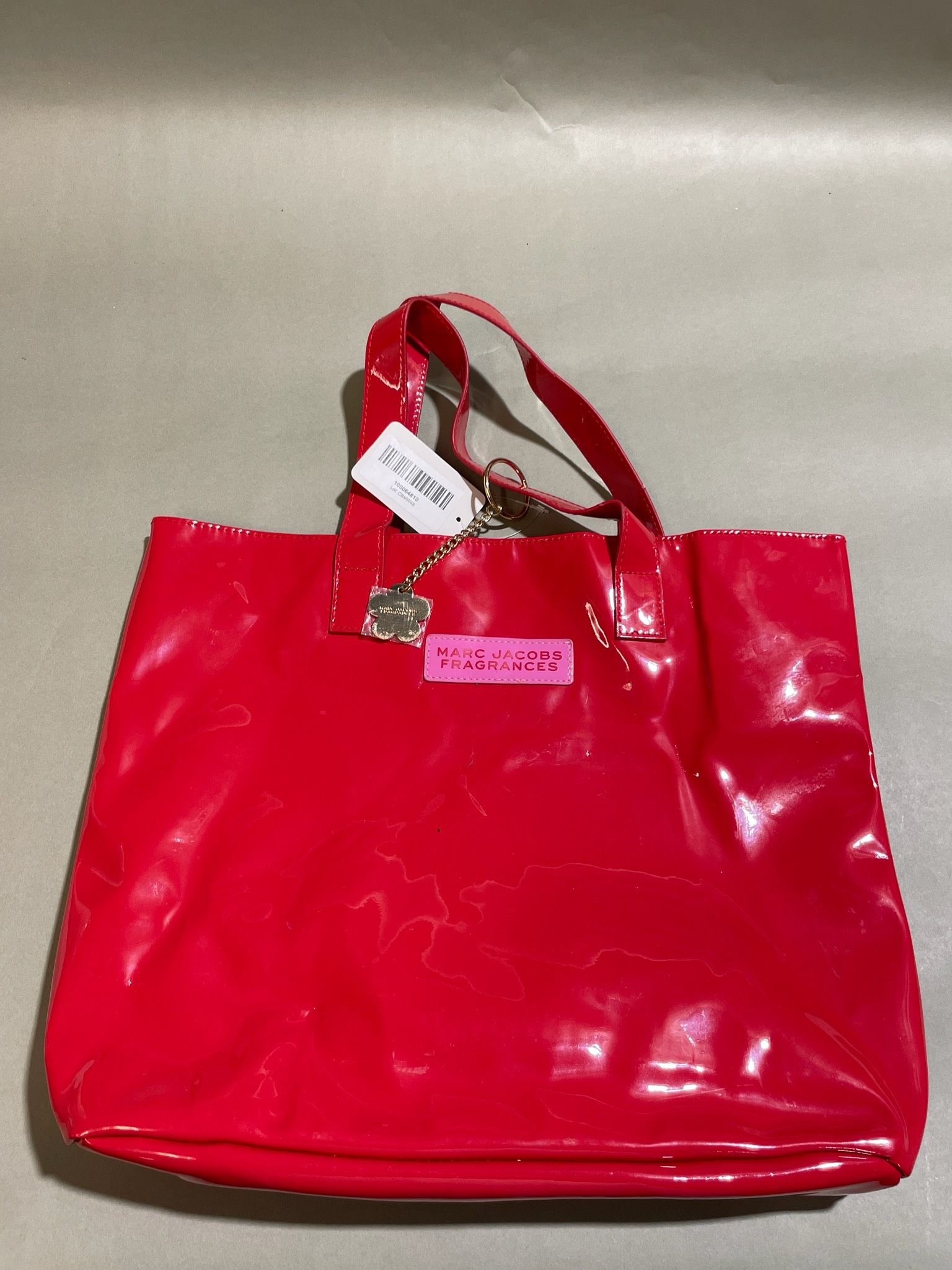 Marc Jacobs Red Glossy Vinyl Tote