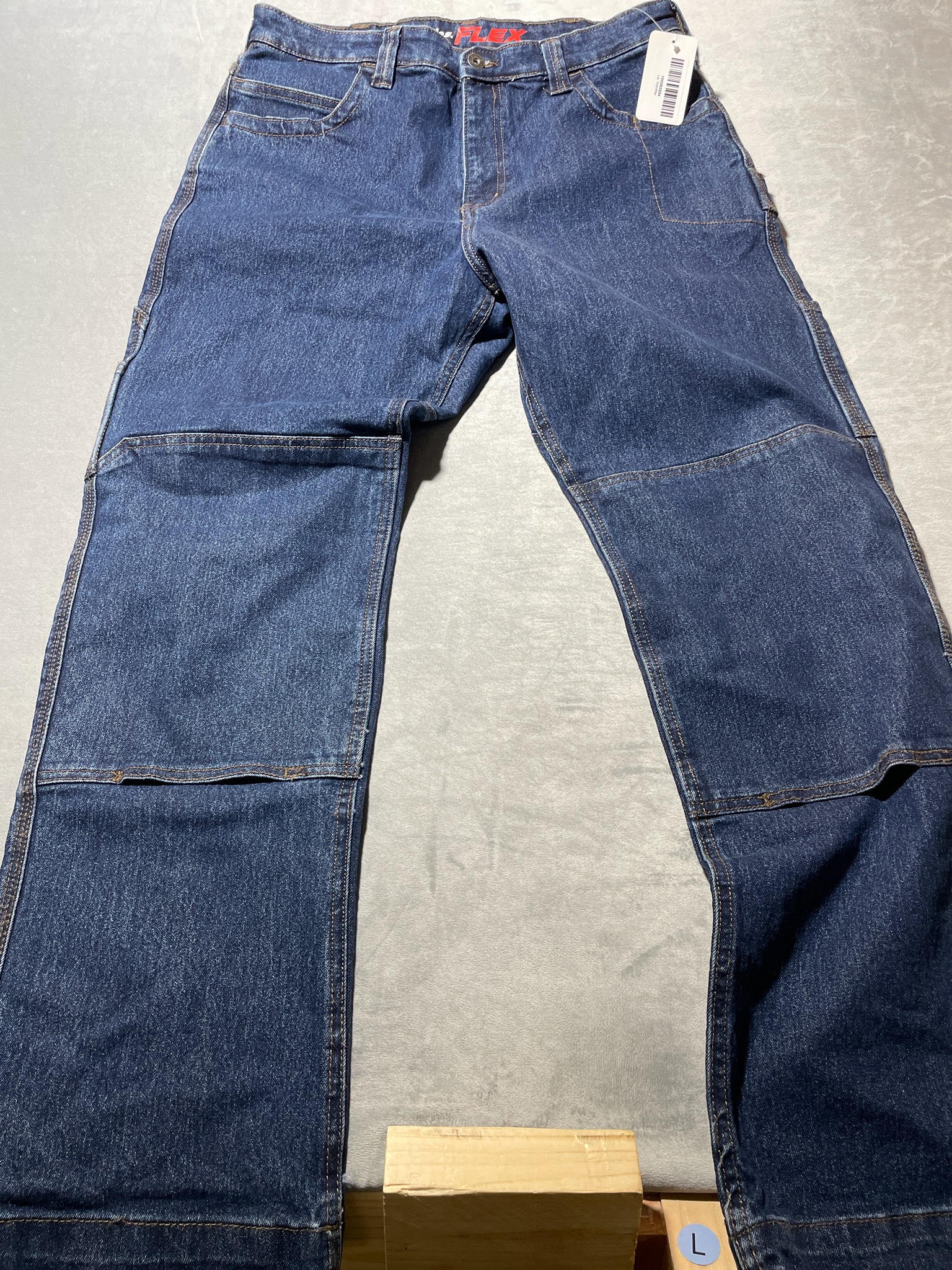 Dickies Dark Blue cotton blend flex jeans size 34x32