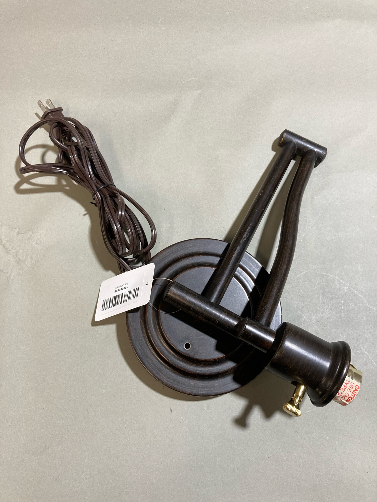 Dark Bronze Adjustable Swing-Arm Wall Sconce
