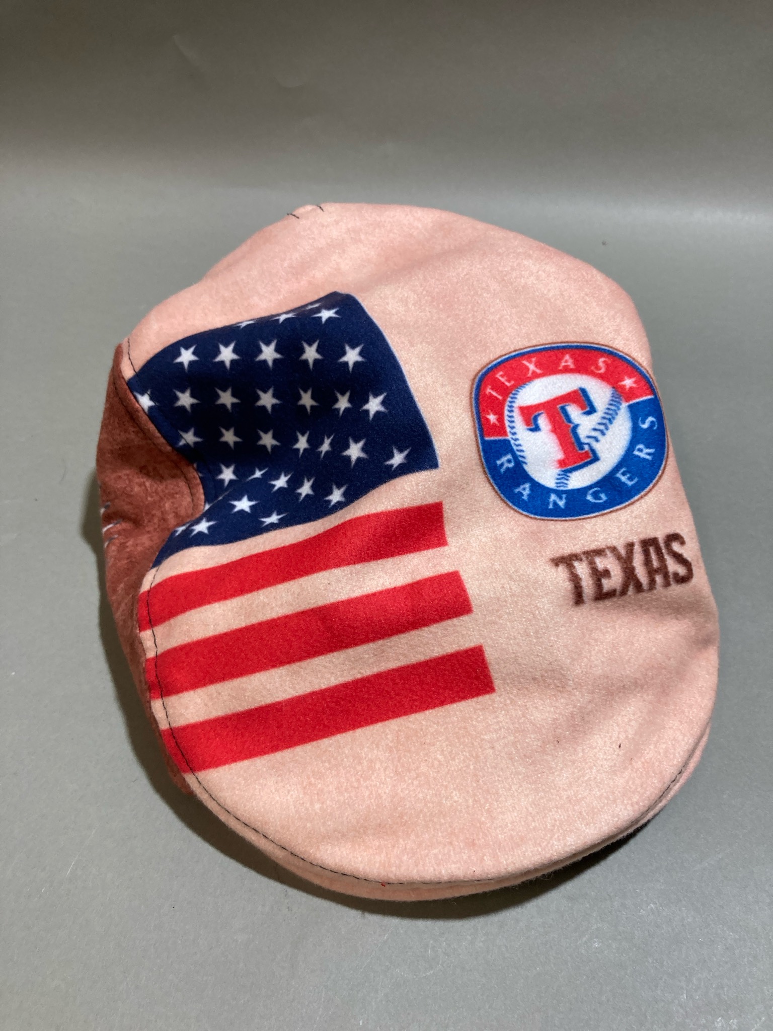 Texas Rangers Light Pink American Flag Baseball Cap Size Small