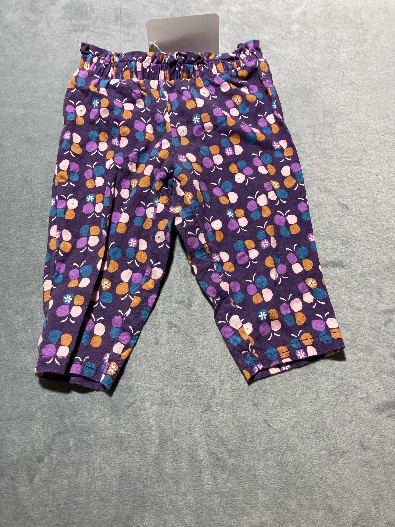 Carter's Dark Purple butterfly print pants size 6M