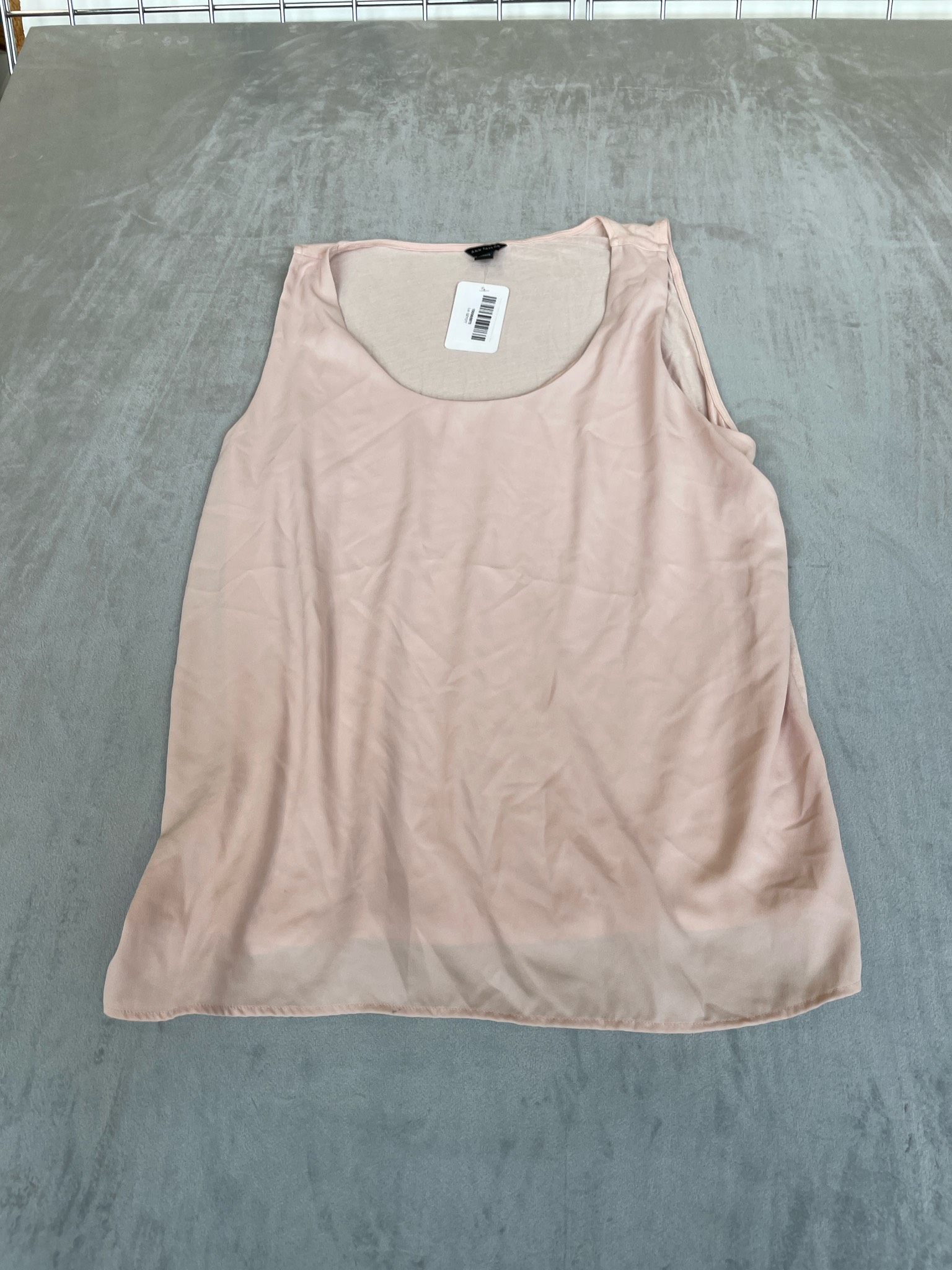 Ann Taylor Light Pink Satin-Like Camisole Size Large