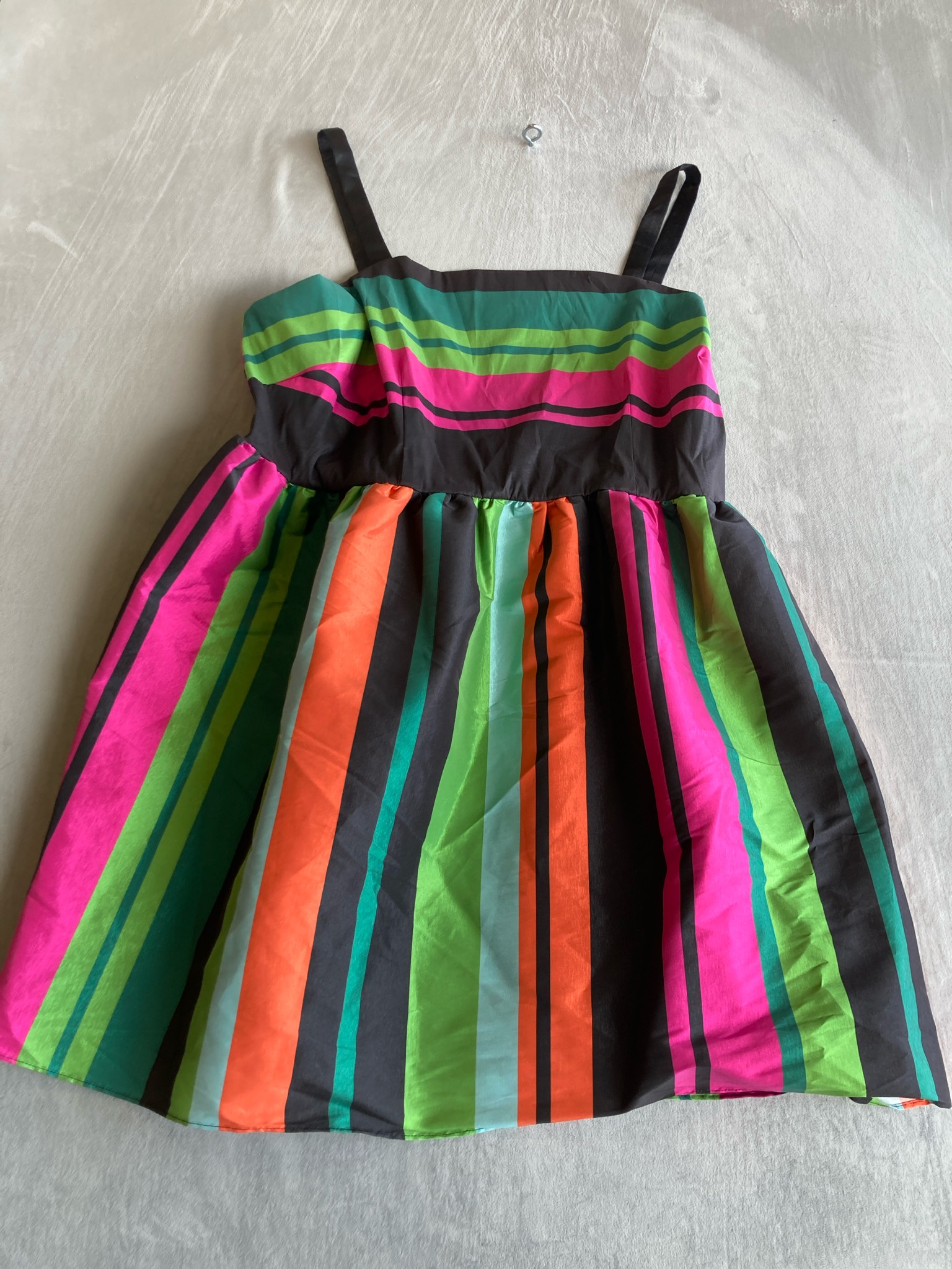 Bob Mackie Multicolor Striped Woven Dress Size Size 24