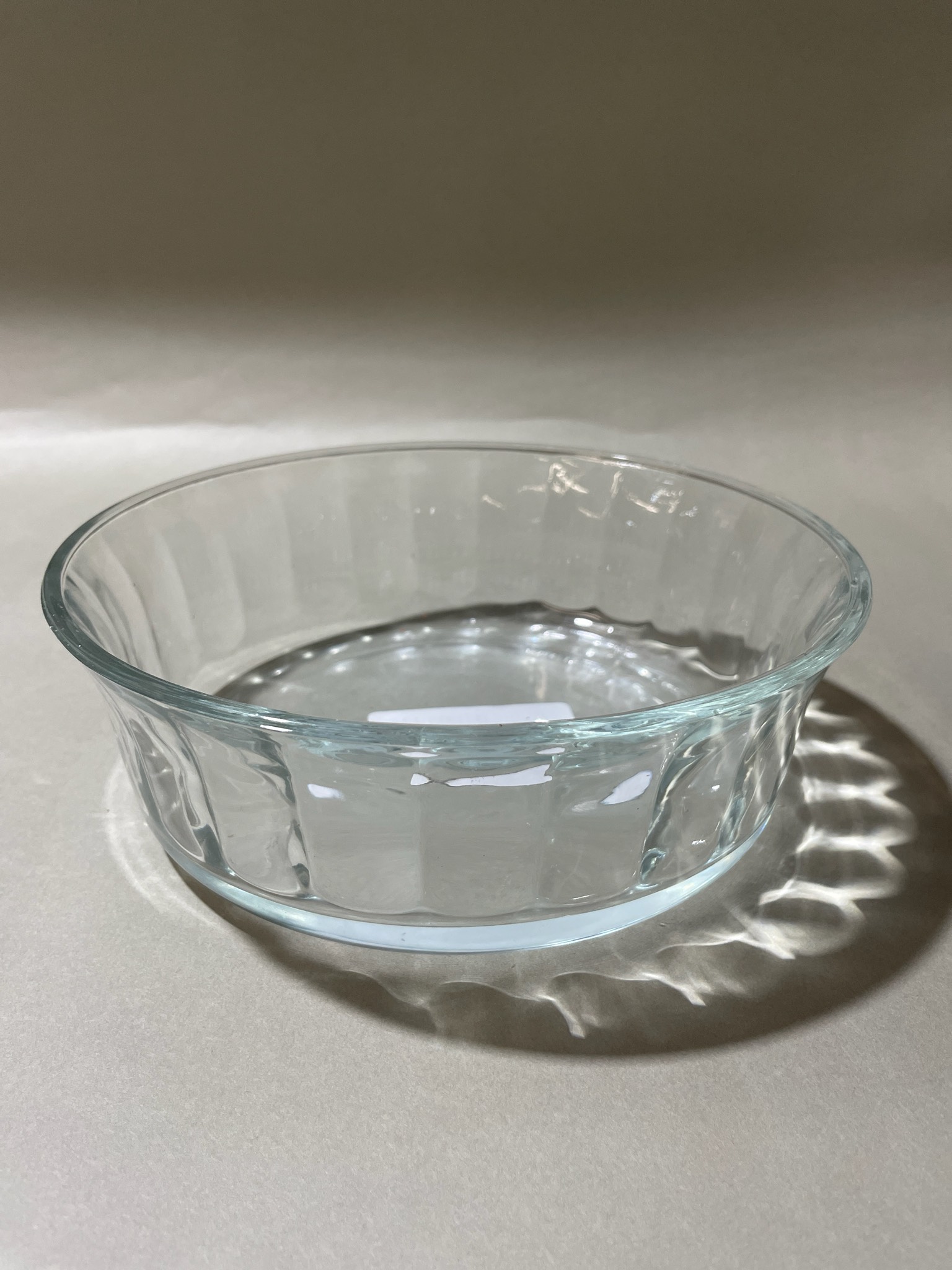 Clear Glass Serving Bowl