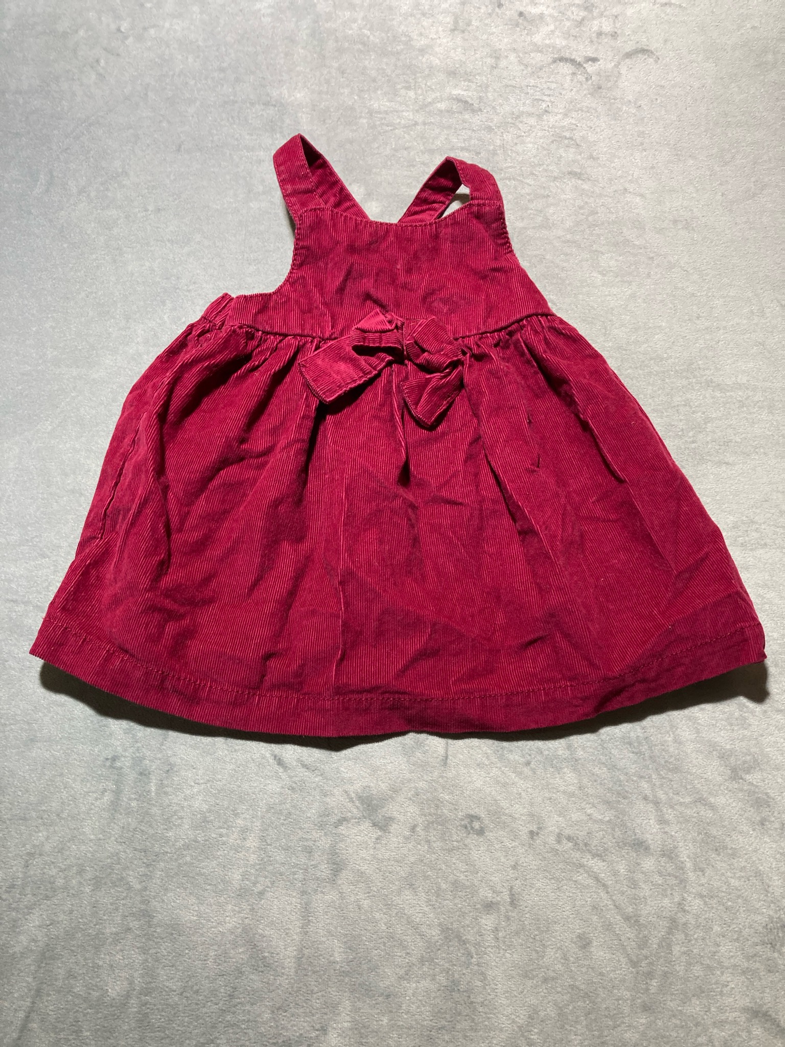 Carter's Burgundy Corduroy Pinafore Dress Size 9m