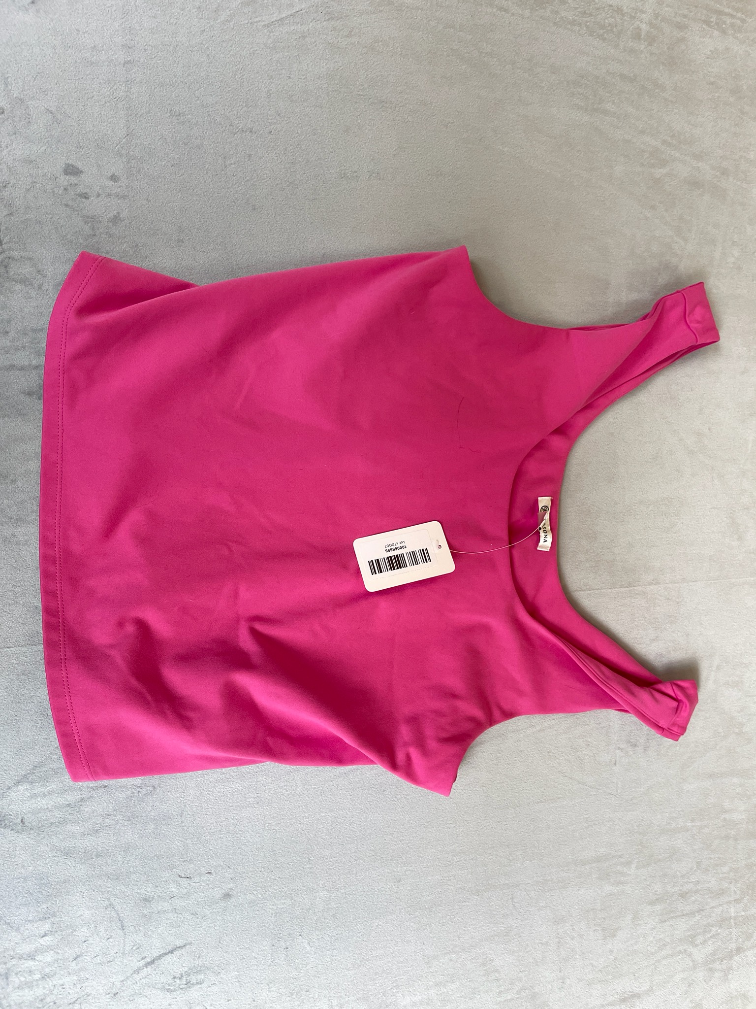 Versona Fuchsia Knit Sleeveless Top