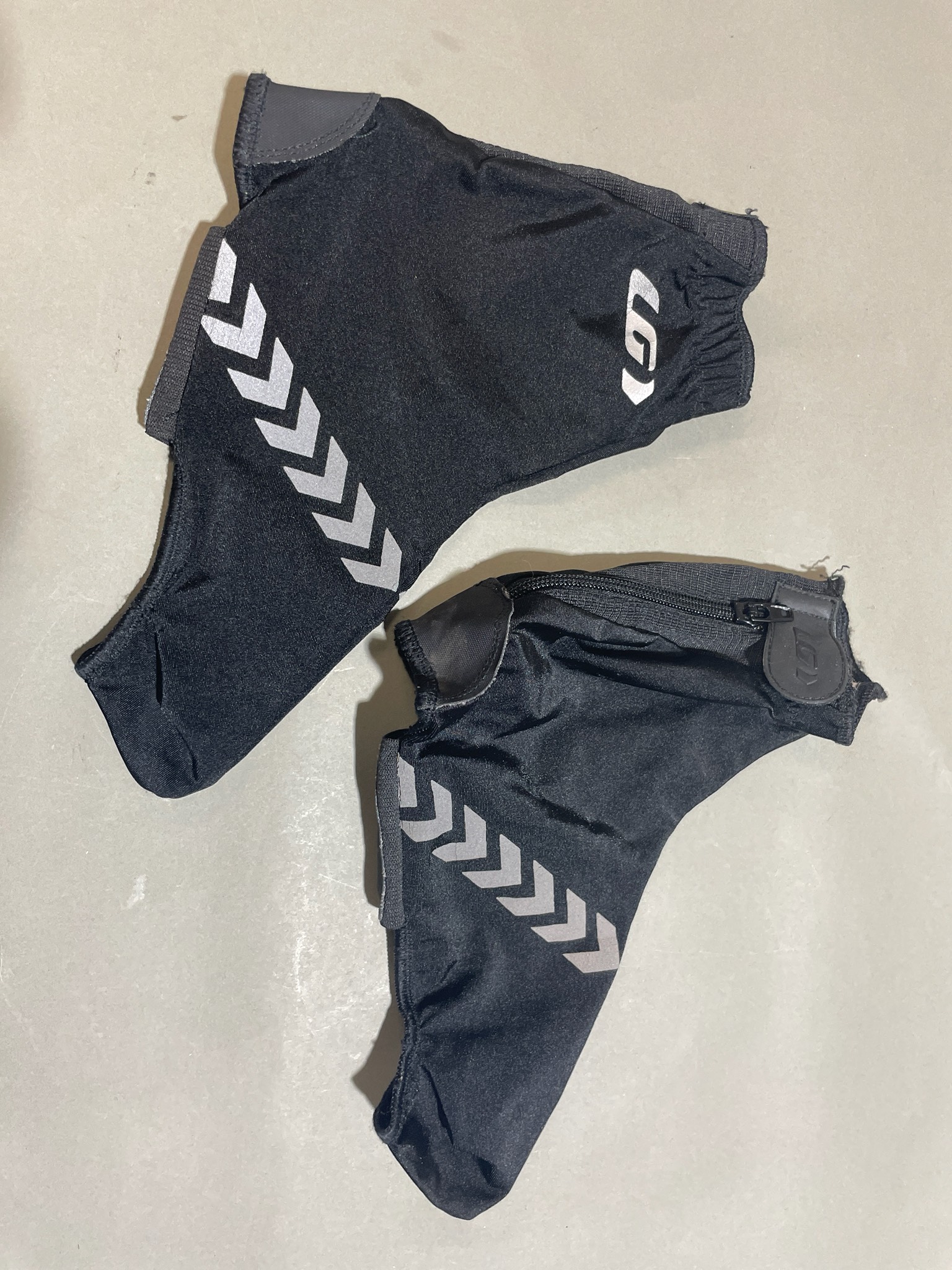 G1 Black Reflective Cycling Shoe Covers