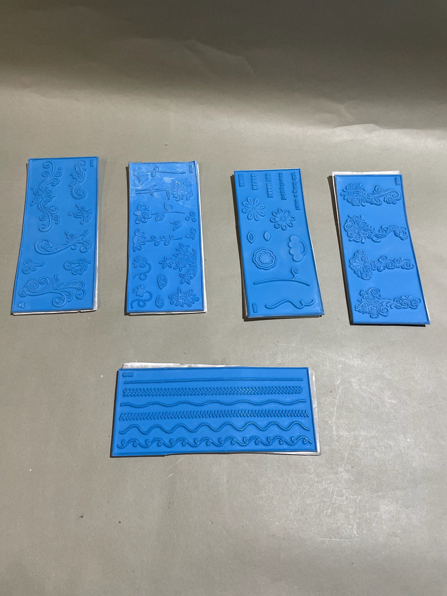 Blue Silicone Embossing Mats