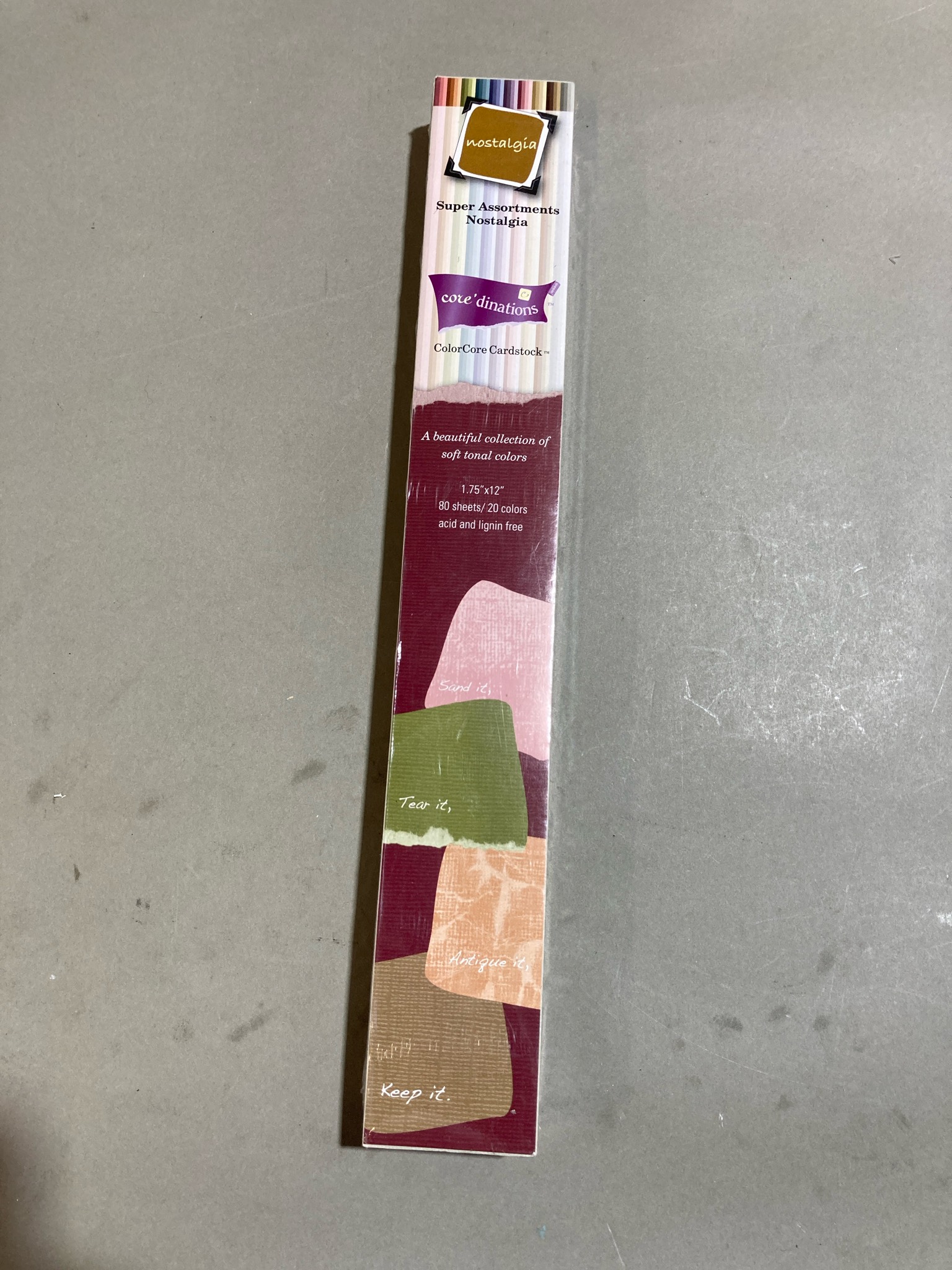 Core'dinations Assorted Cardstock Strips Size 1.75" x 12"