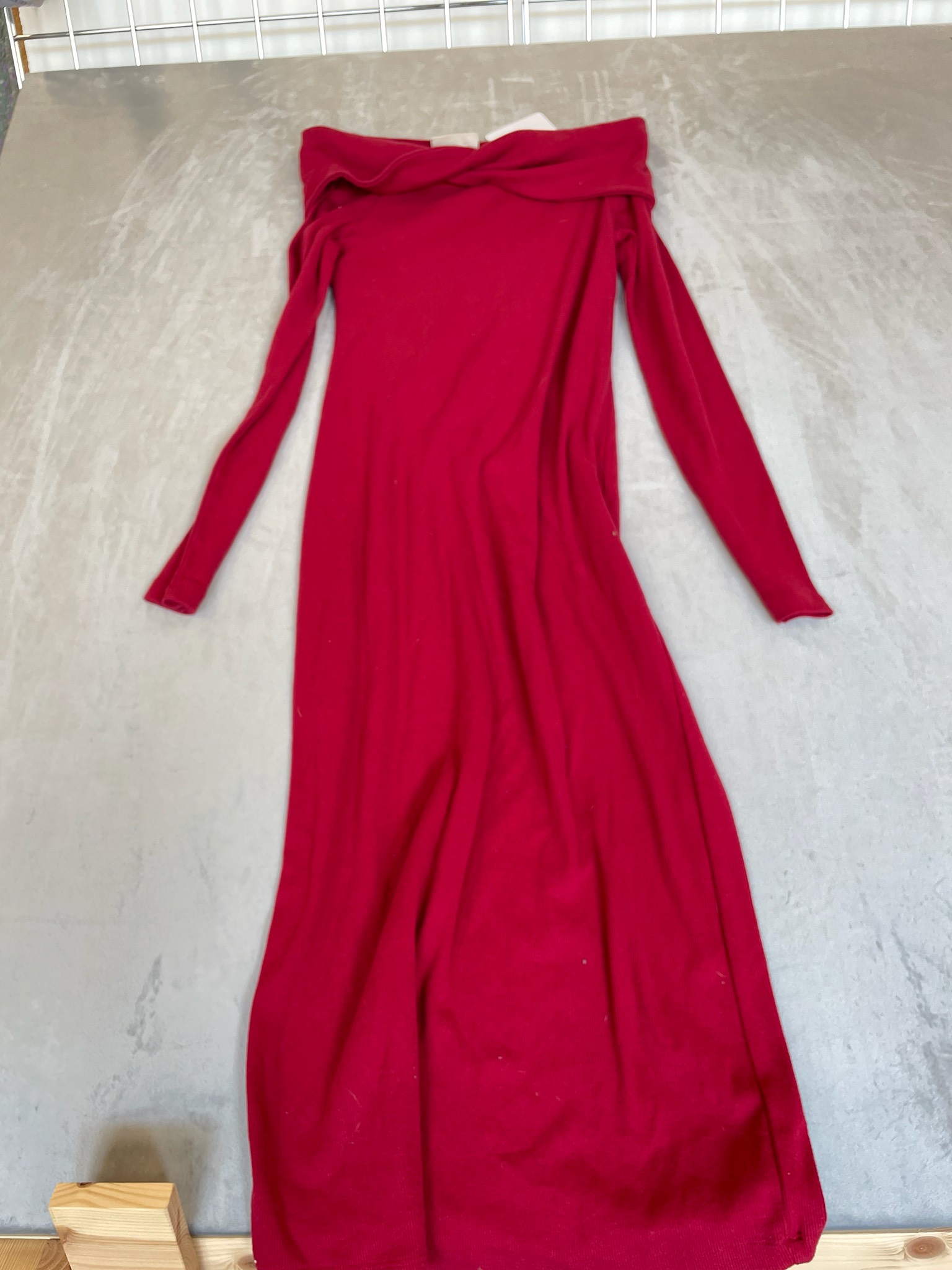 Universal Thread Red Ribbed Knit Dress Size S