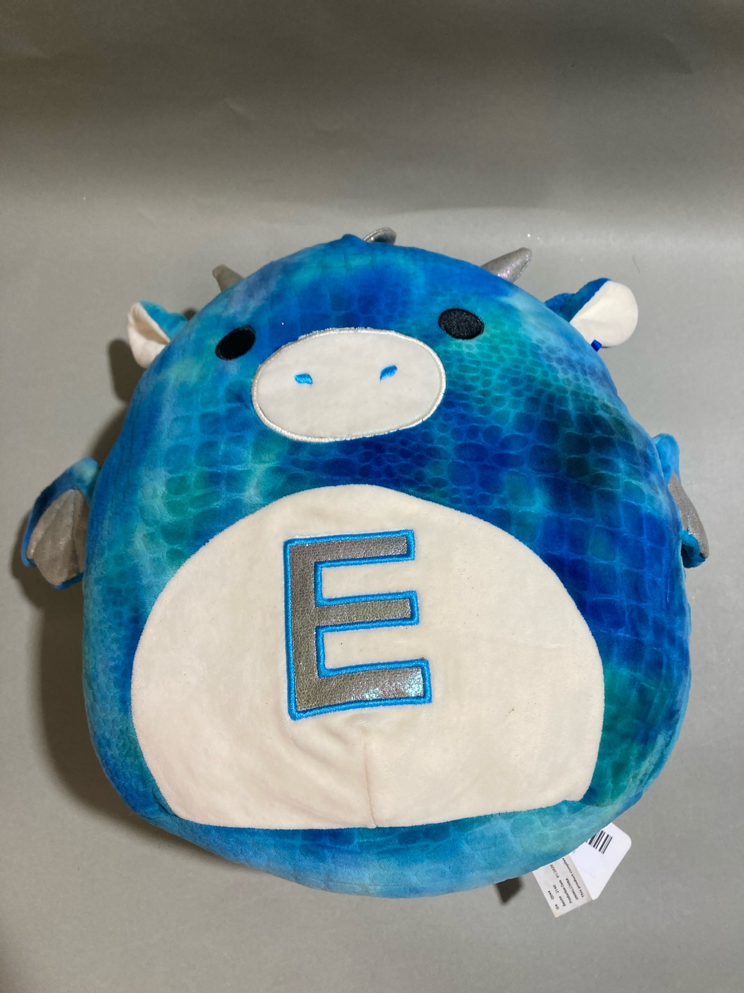 Blue Teal Dragon Plush Pillow