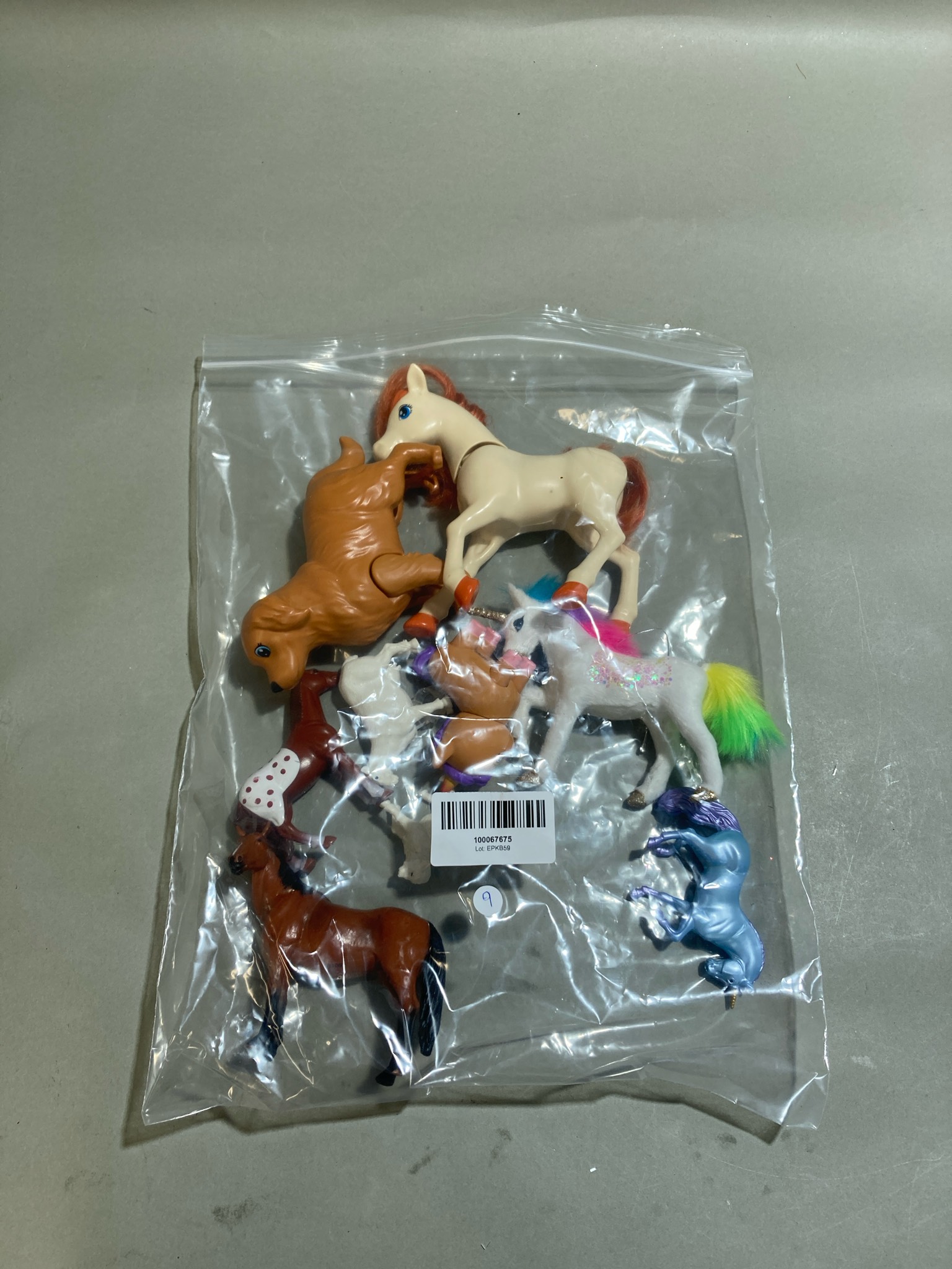 Multicolor Horse Pony Unicorn Figurine Lot