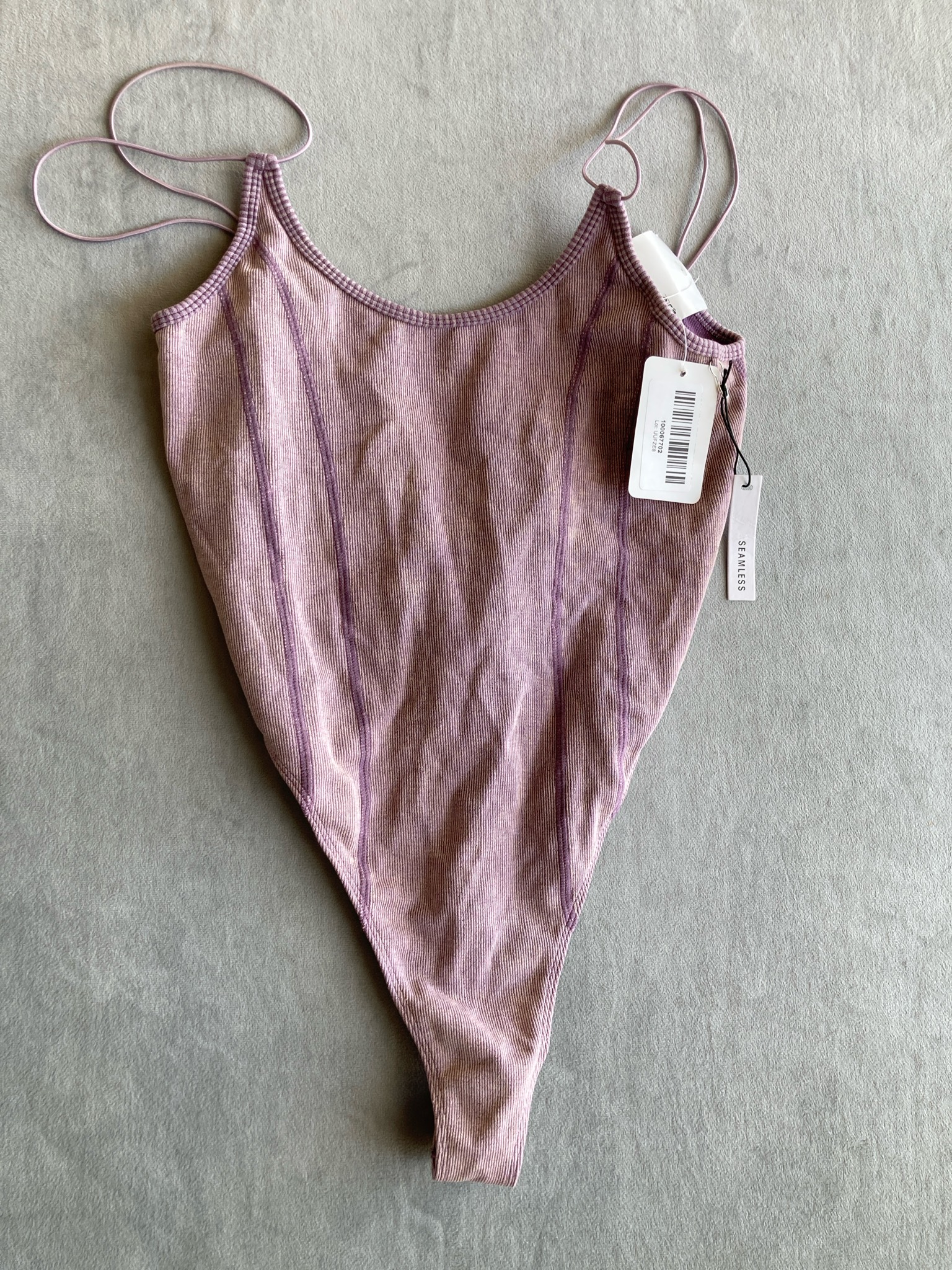 Forever 21 Lavender Ribbed Bodysuit Size M