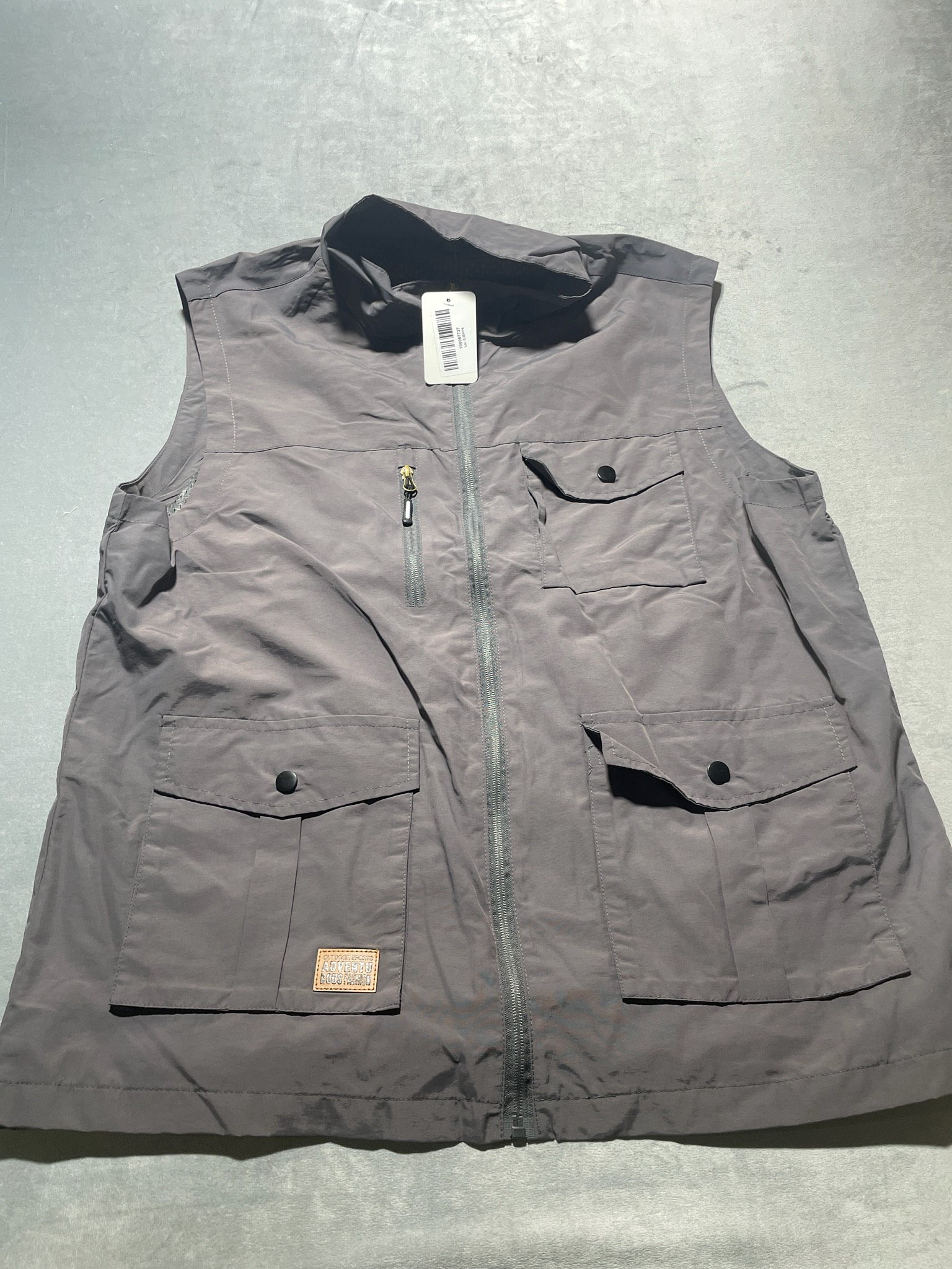 Rous Fashion gray outdoor vest size 4XL