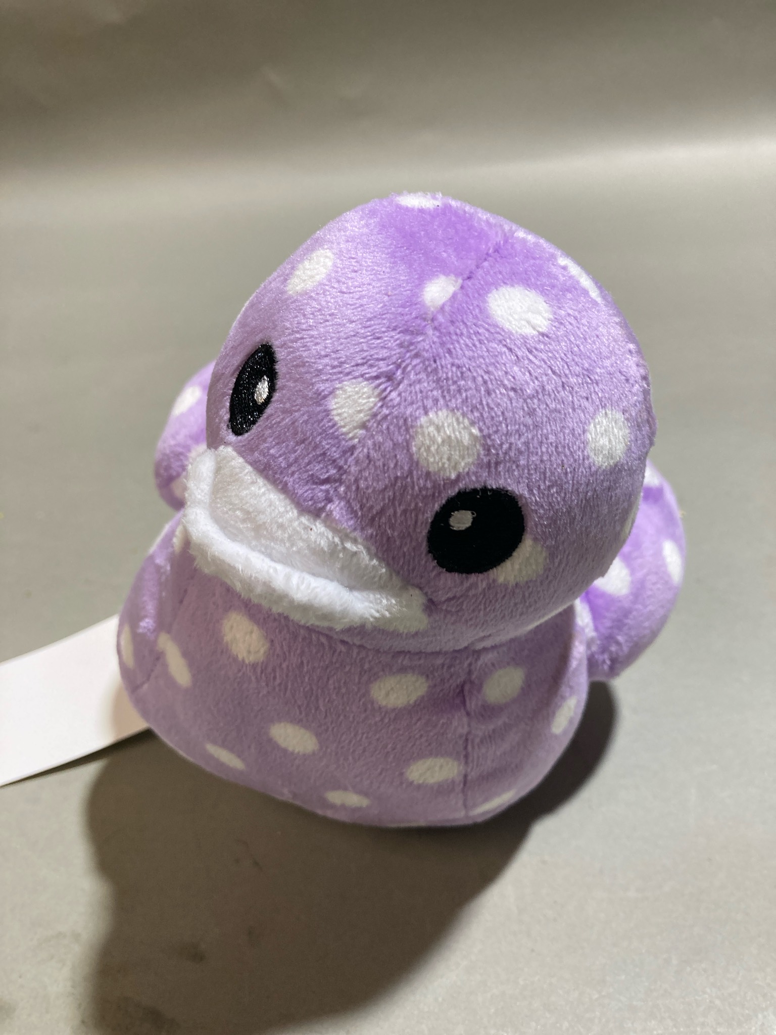 Lavender Polka Dot Plush Octopus