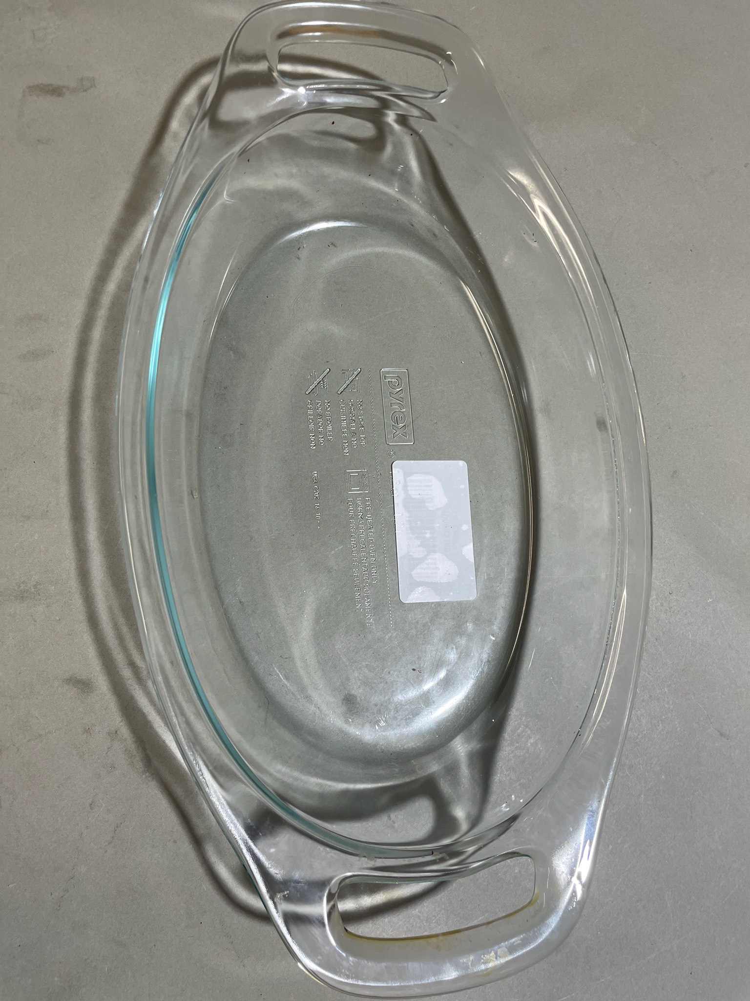 Pyrex Clear Oval Baking Dish