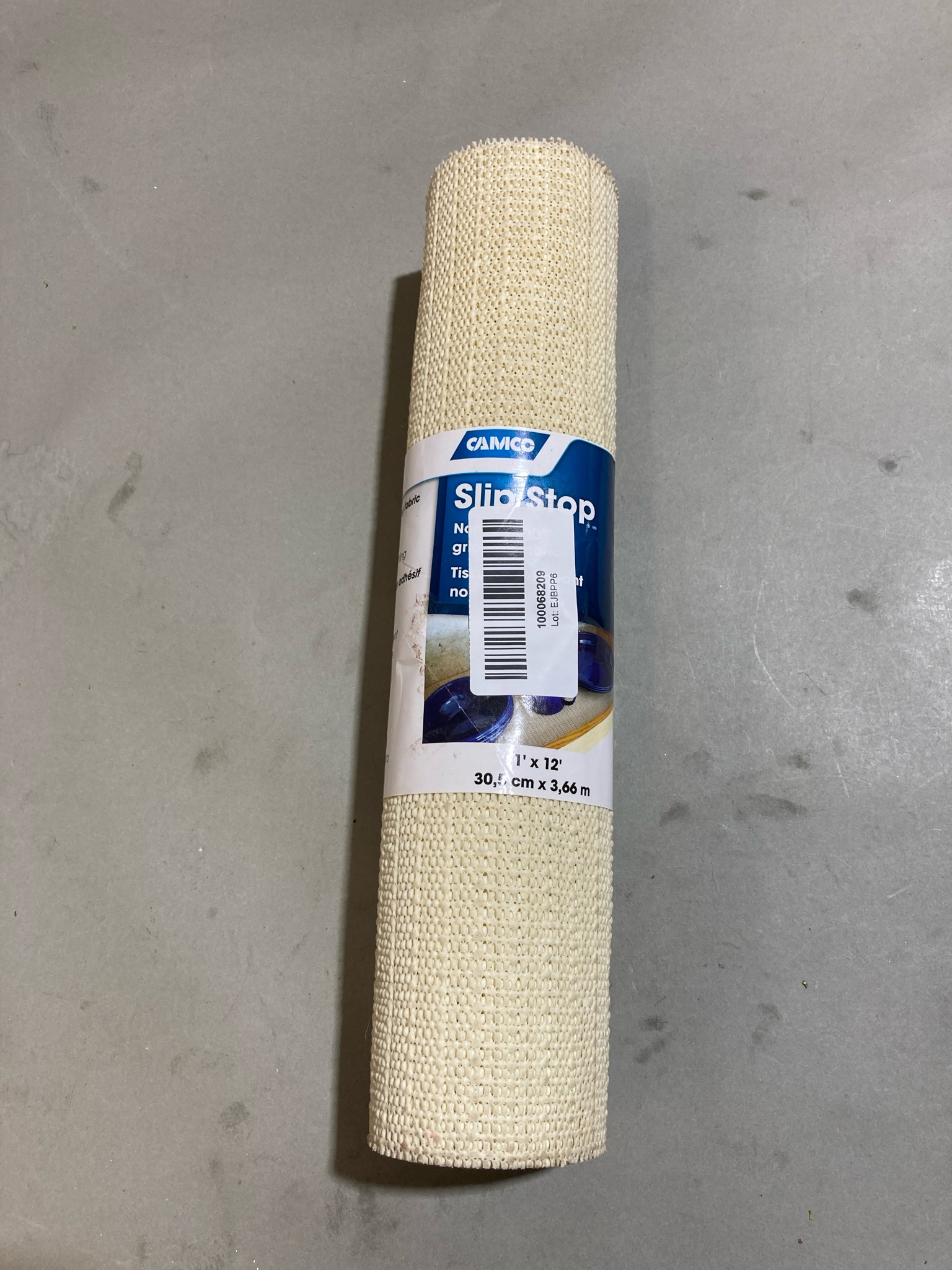 Camco Cream Open-Weave Non-Slip Liner Roll Size 1' x 12'