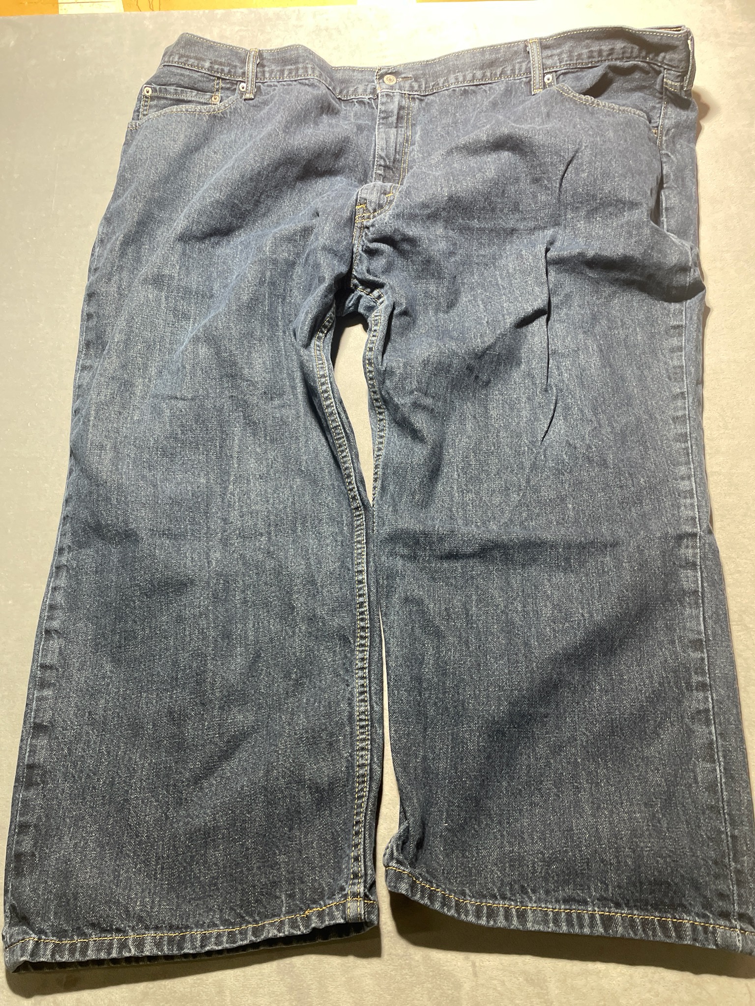 Levi's Dark Blue cotton 559 jeans size 56x30