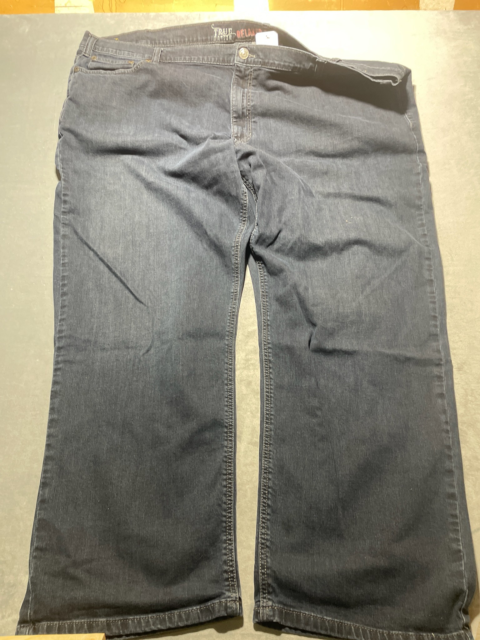 True Nation dark blue cotton blend jeans size 56x32