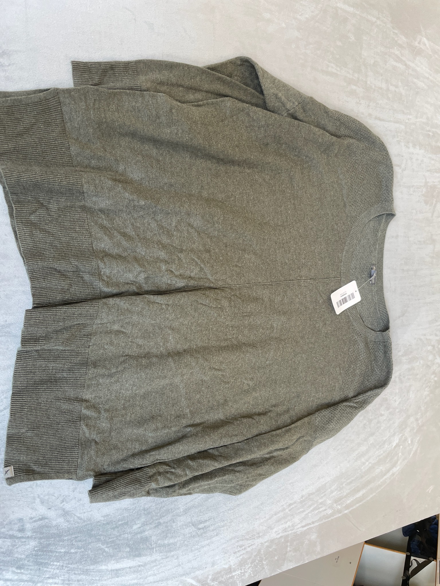 Eddie Bauer Olive Green Knit Pullover Sweater Size T2XL
